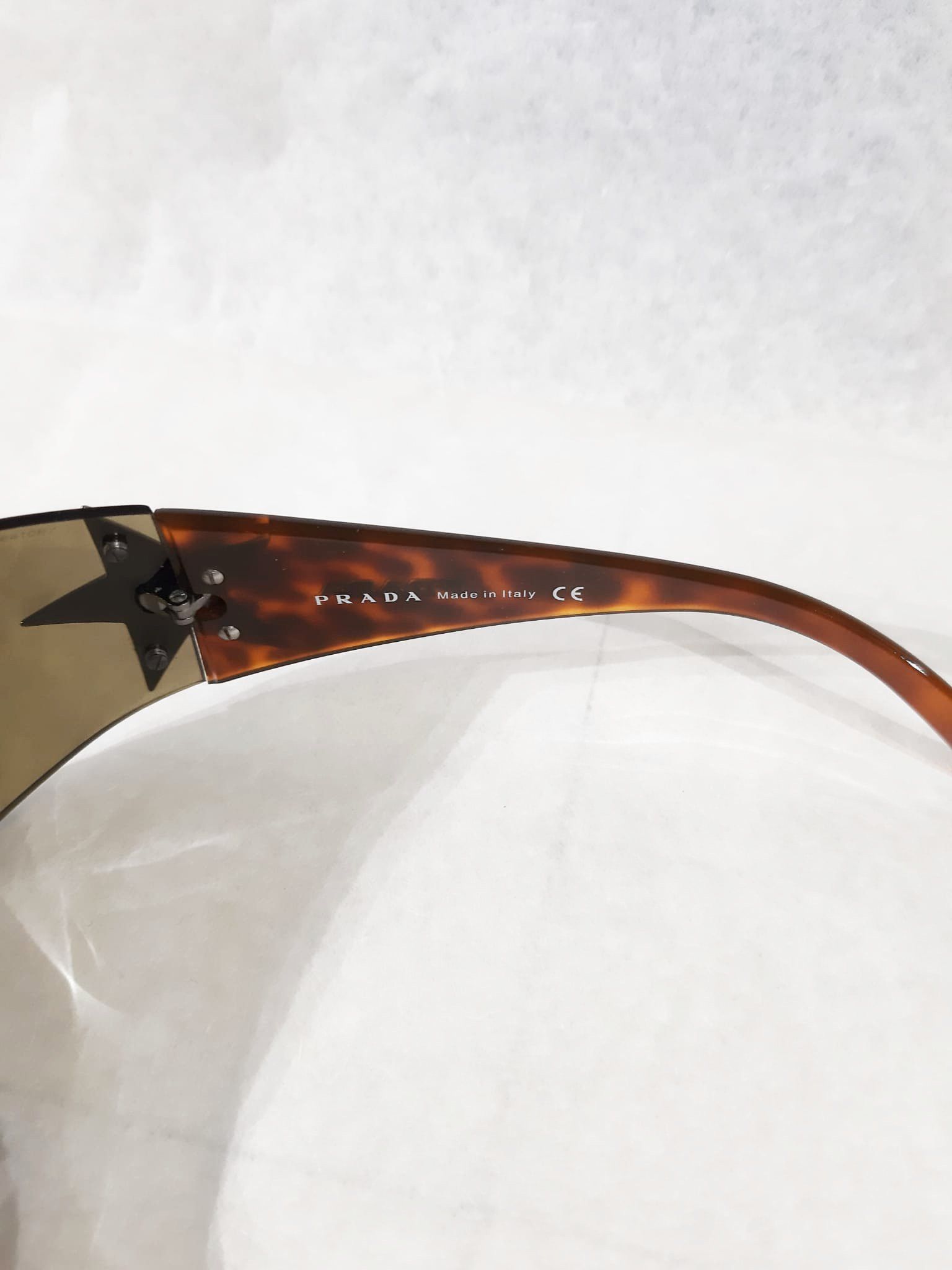 Prada Y2K Chrome Star Leopard Sunglasses Vintage early 2000's Size ONE SIZE - 6 Thumbnail