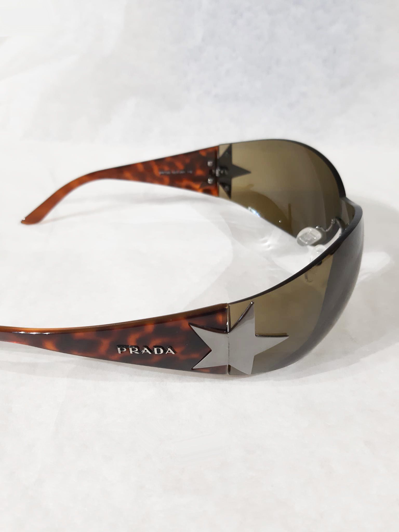 Prada Y2K Chrome Star Leopard Sunglasses Vintage early 2000's Size ONE SIZE - 3 Thumbnail