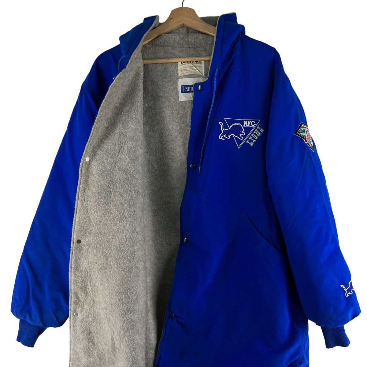 Delong VINTAGE COACH JACKET NFL DELONG USA MADE BIG LOGO Size US L / EU 52-54 / 3 - 9 Thumbnail