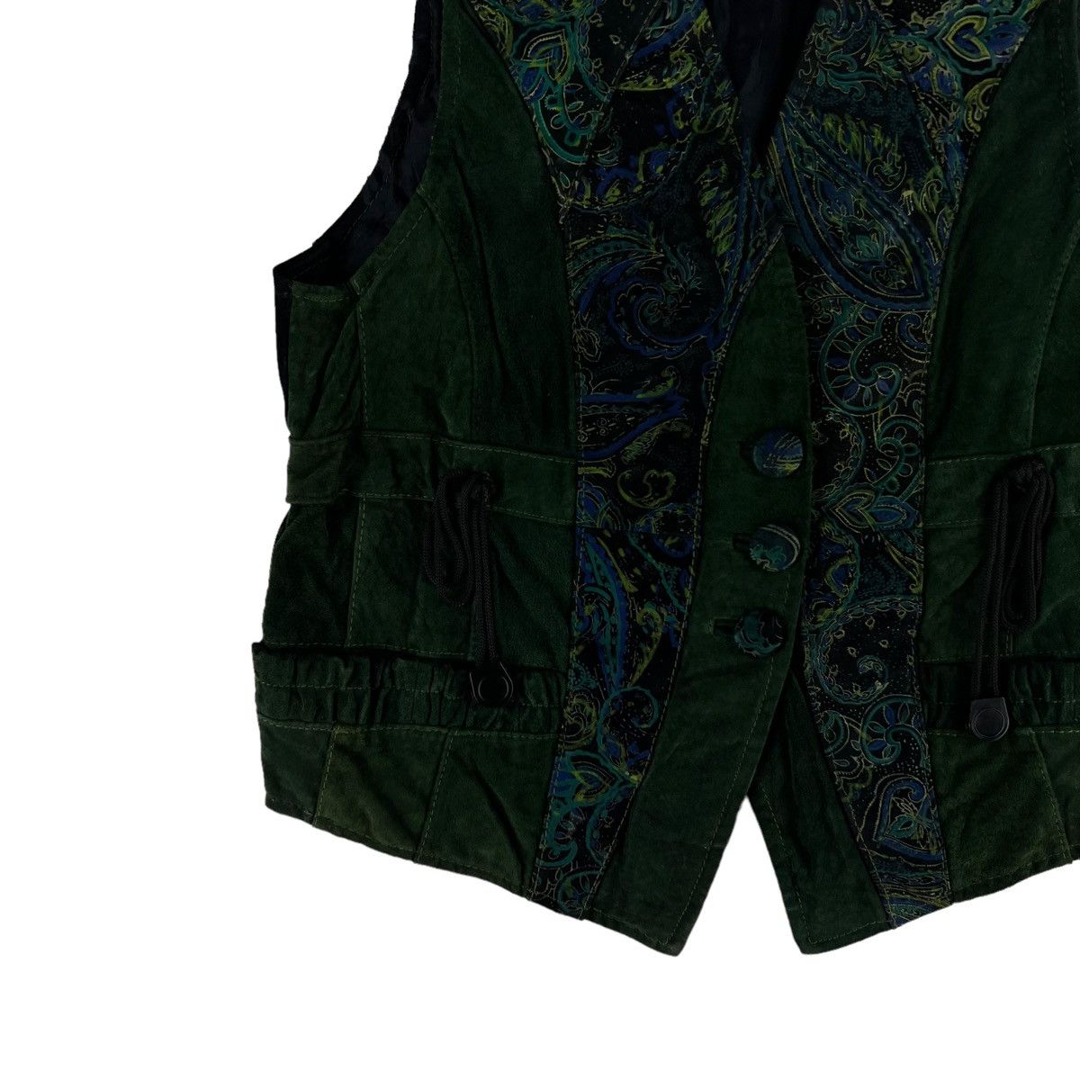 Genuine Leather VINTAGE GENUINE LEATHER VEST NAVAJO DESIGN INNER MONGOLTA Size US L / EU 52-54 / 3 - 2 Thumbnail