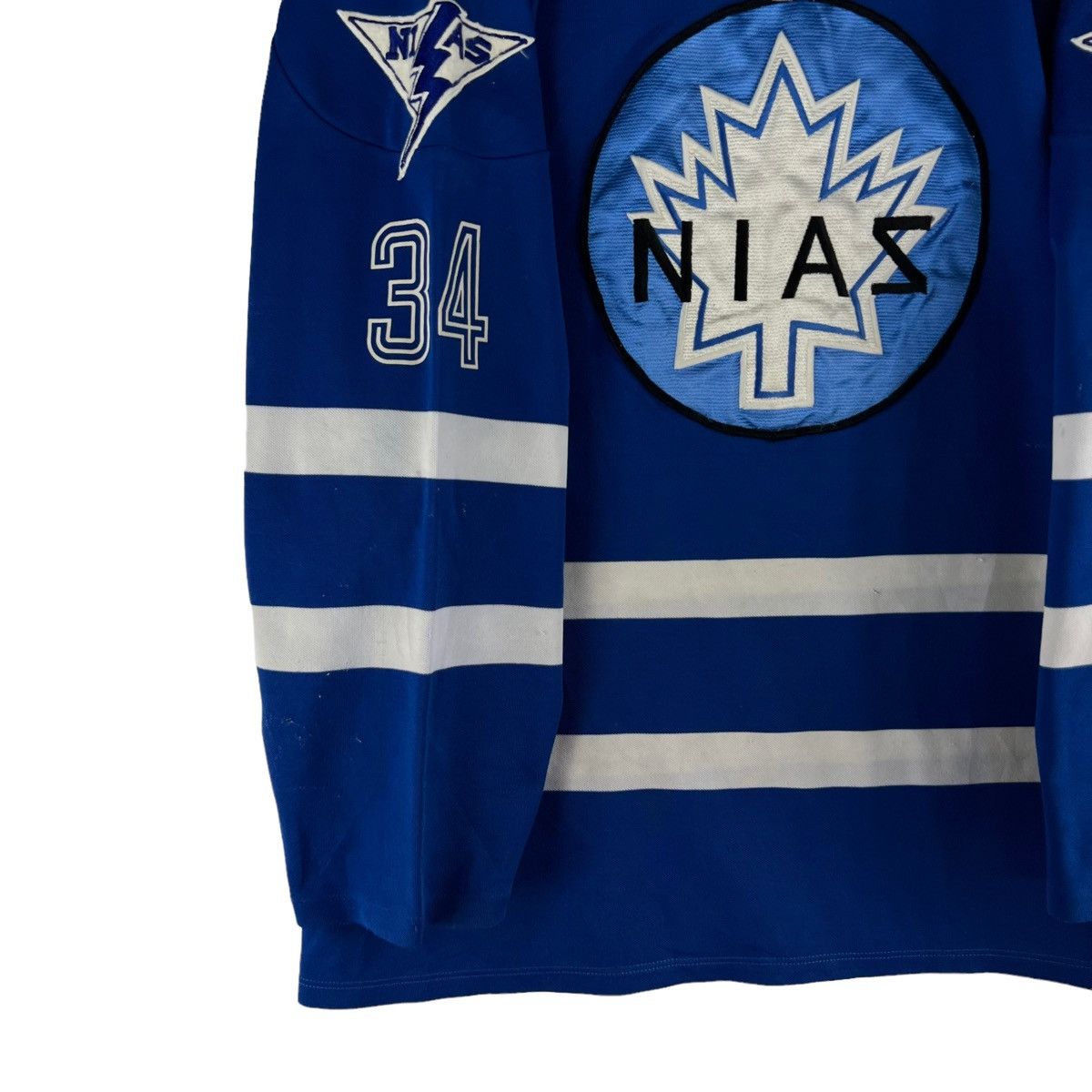 Japanese Brand VINTAGE NISHIUCHI 34 SPORTWEAR HOCKEY JERSEY ICE SWEATSHIRT Size US L / EU 52-54 / 3 - 3 Thumbnail