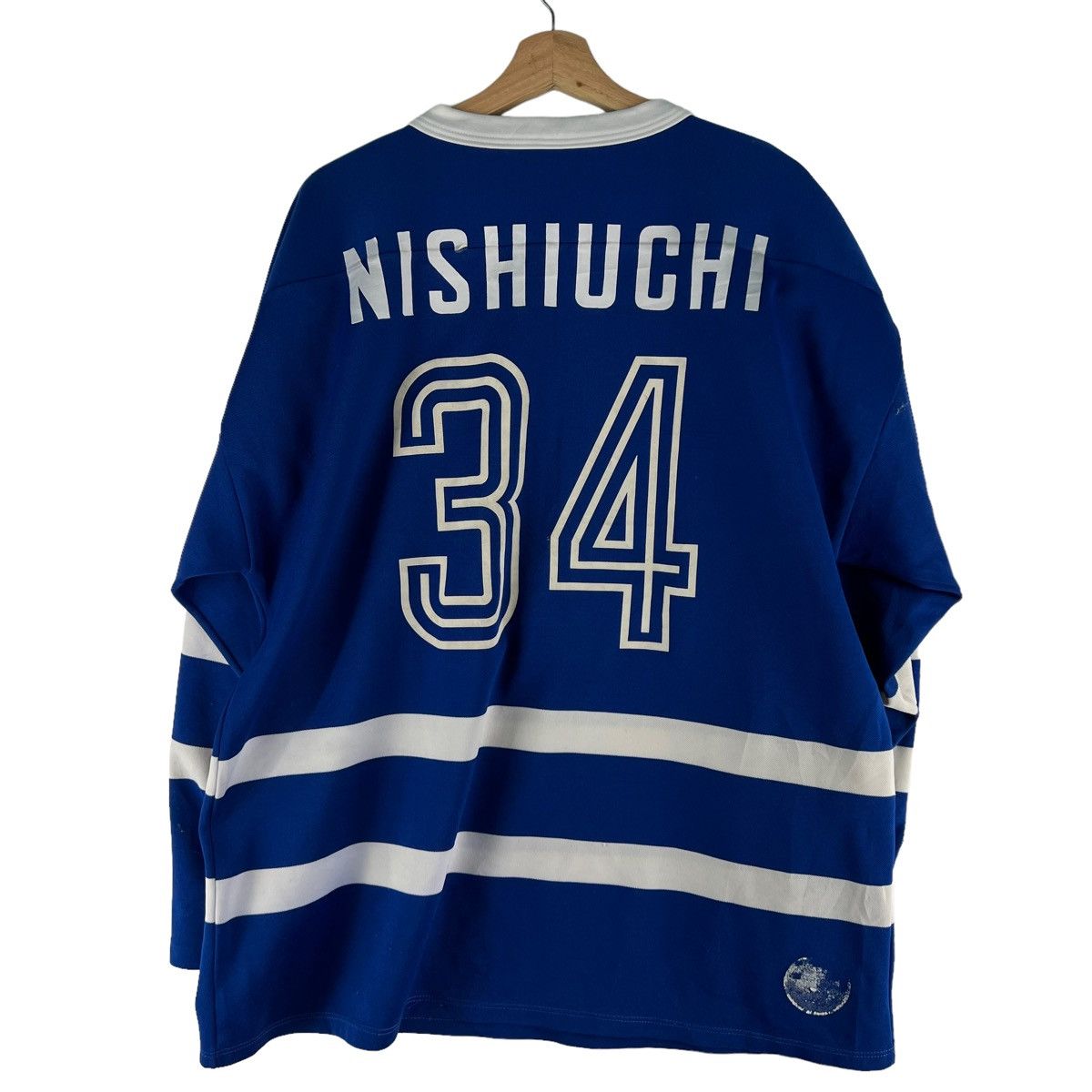 Japanese Brand VINTAGE NISHIUCHI 34 SPORTWEAR HOCKEY JERSEY ICE SWEATSHIRT Size US L / EU 52-54 / 3 - 8 Thumbnail