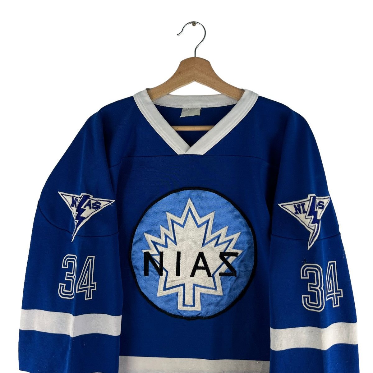 Japanese Brand VINTAGE NISHIUCHI 34 SPORTWEAR HOCKEY JERSEY ICE SWEATSHIRT Size US L / EU 52-54 / 3 - 2 Thumbnail