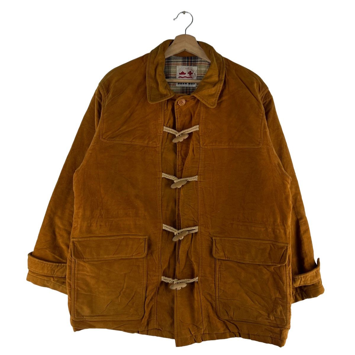 Japanese Brand VINTAGE BOMBER VELVET JACKET POSH BOY BIG LOGO ISSEY MIYAKE Size US M / EU 48-50 / 2 - 2 Thumbnail