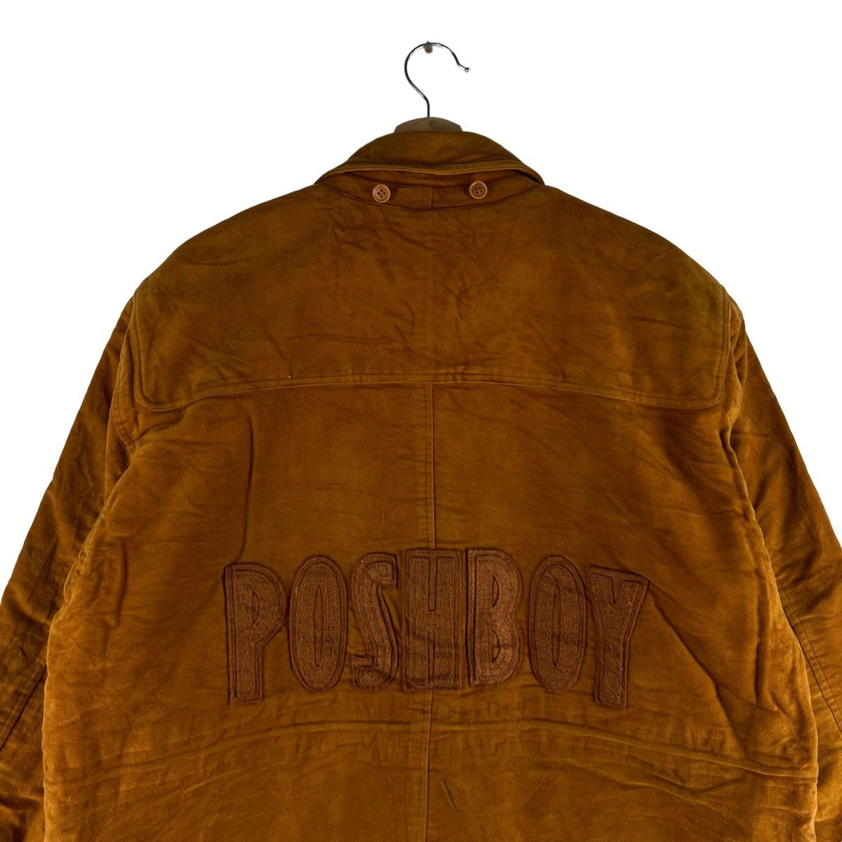 Japanese Brand VINTAGE BOMBER VELVET JACKET POSH BOY BIG LOGO ISSEY MIYAKE Size US M / EU 48-50 / 2 - 10 Thumbnail