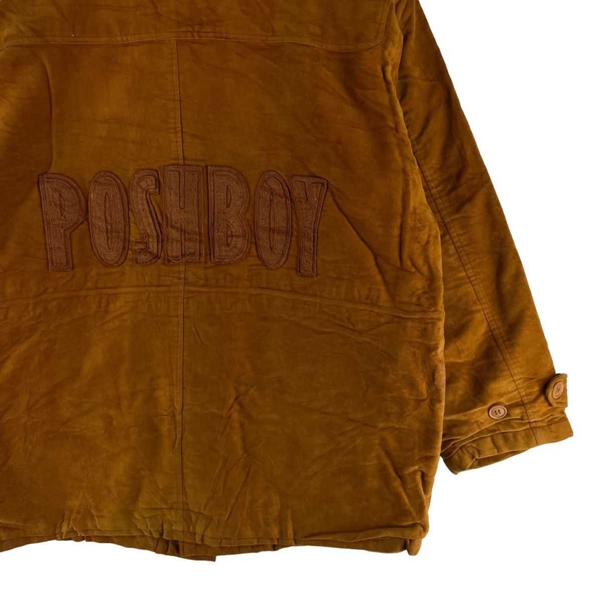 Japanese Brand VINTAGE BOMBER VELVET JACKET POSH BOY BIG LOGO ISSEY MIYAKE Size US M / EU 48-50 / 2 - 8 Thumbnail