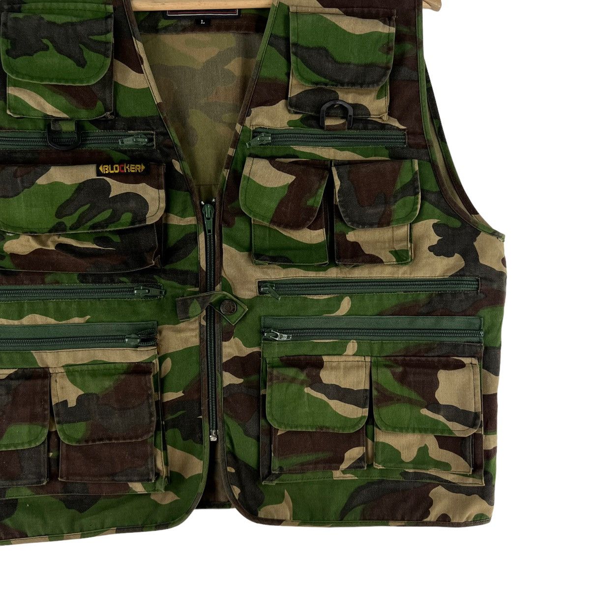 Japanese Brand VINTAGE BLOCKER VEST UTILITY CARGO MULTI POCKET VEST Size US L / EU 52-54 / 3 - 5 Thumbnail
