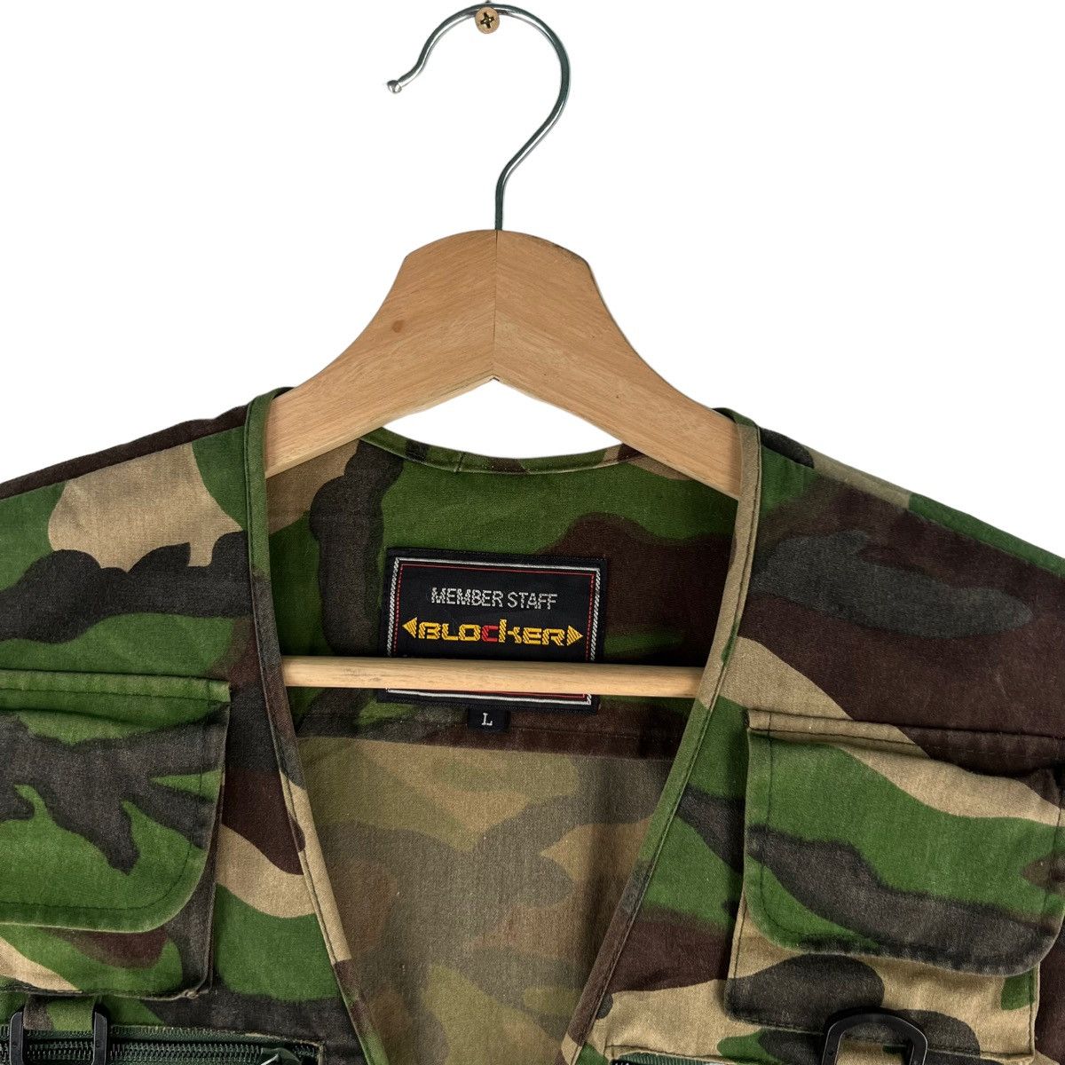 Japanese Brand VINTAGE BLOCKER VEST UTILITY CARGO MULTI POCKET VEST Size US L / EU 52-54 / 3 - 8 Thumbnail