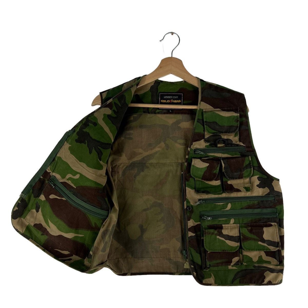 Japanese Brand VINTAGE BLOCKER VEST UTILITY CARGO MULTI POCKET VEST Size US L / EU 52-54 / 3 - 9 Thumbnail