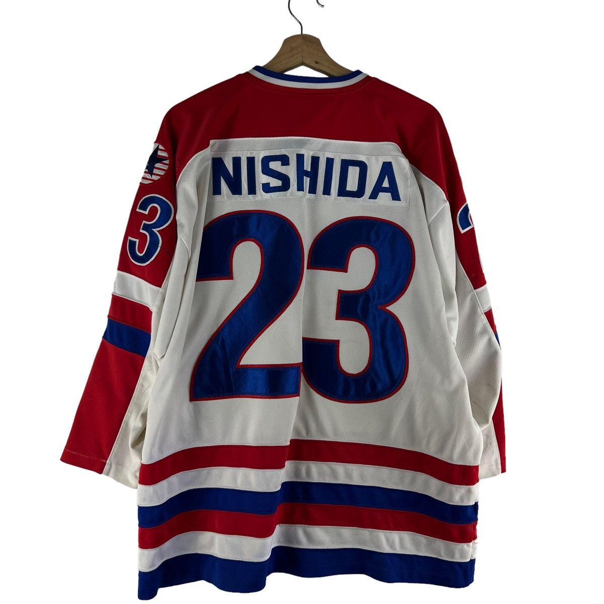 Japanese Brand VINTAGE NISHIDA 23 BIG LOGO SWEATSHIRT STREETWEAR Size US L / EU 52-54 / 3 - 6 Thumbnail