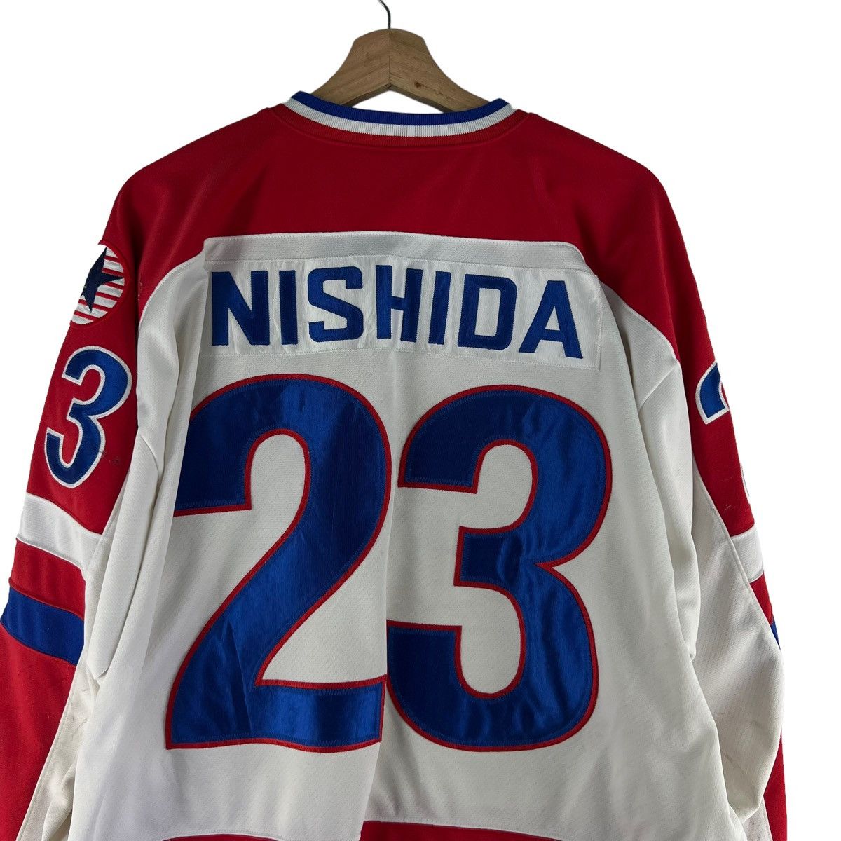 Japanese Brand VINTAGE NISHIDA 23 BIG LOGO SWEATSHIRT STREETWEAR Size US L / EU 52-54 / 3 - 7 Thumbnail