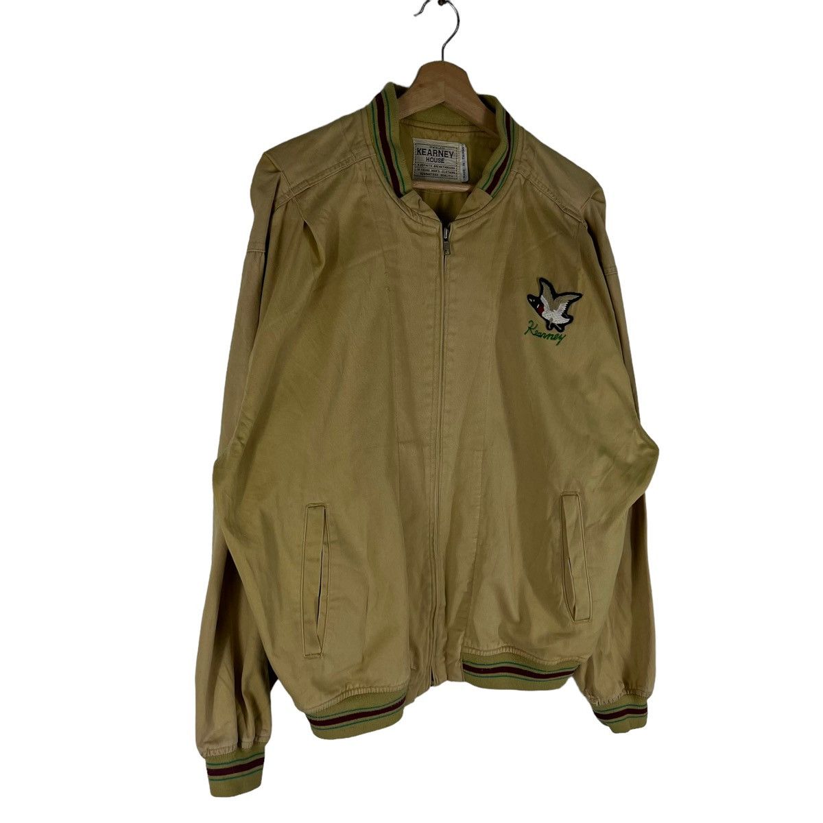 Japanese Brand VINTAGE BOMBER JACKET KEARNY HOUSE BIG LOGO ISSEY MIYAKE Size US M / EU 48-50 / 2 - 3 Thumbnail