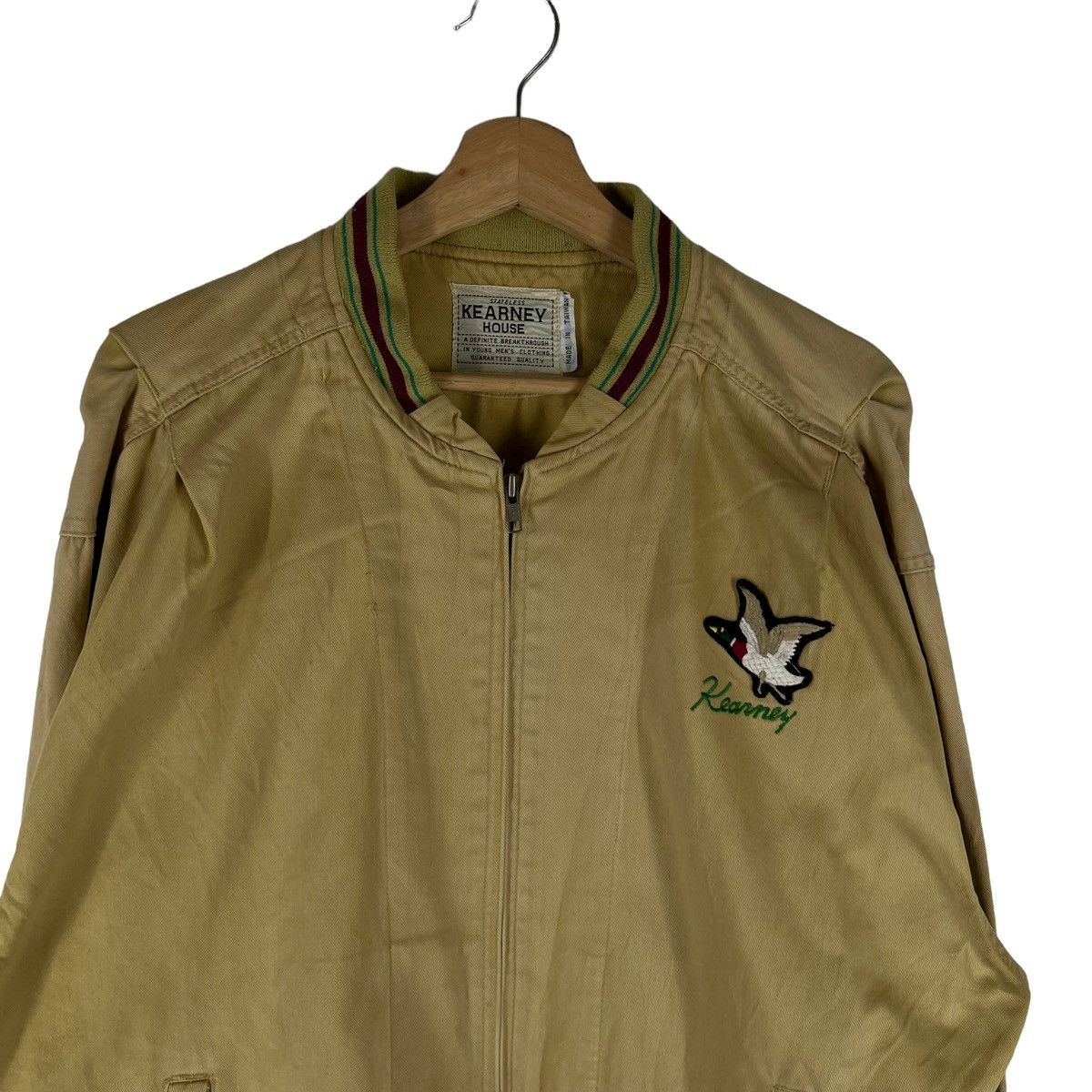 Japanese Brand VINTAGE BOMBER JACKET KEARNY HOUSE BIG LOGO ISSEY MIYAKE Size US M / EU 48-50 / 2 - 4 Thumbnail