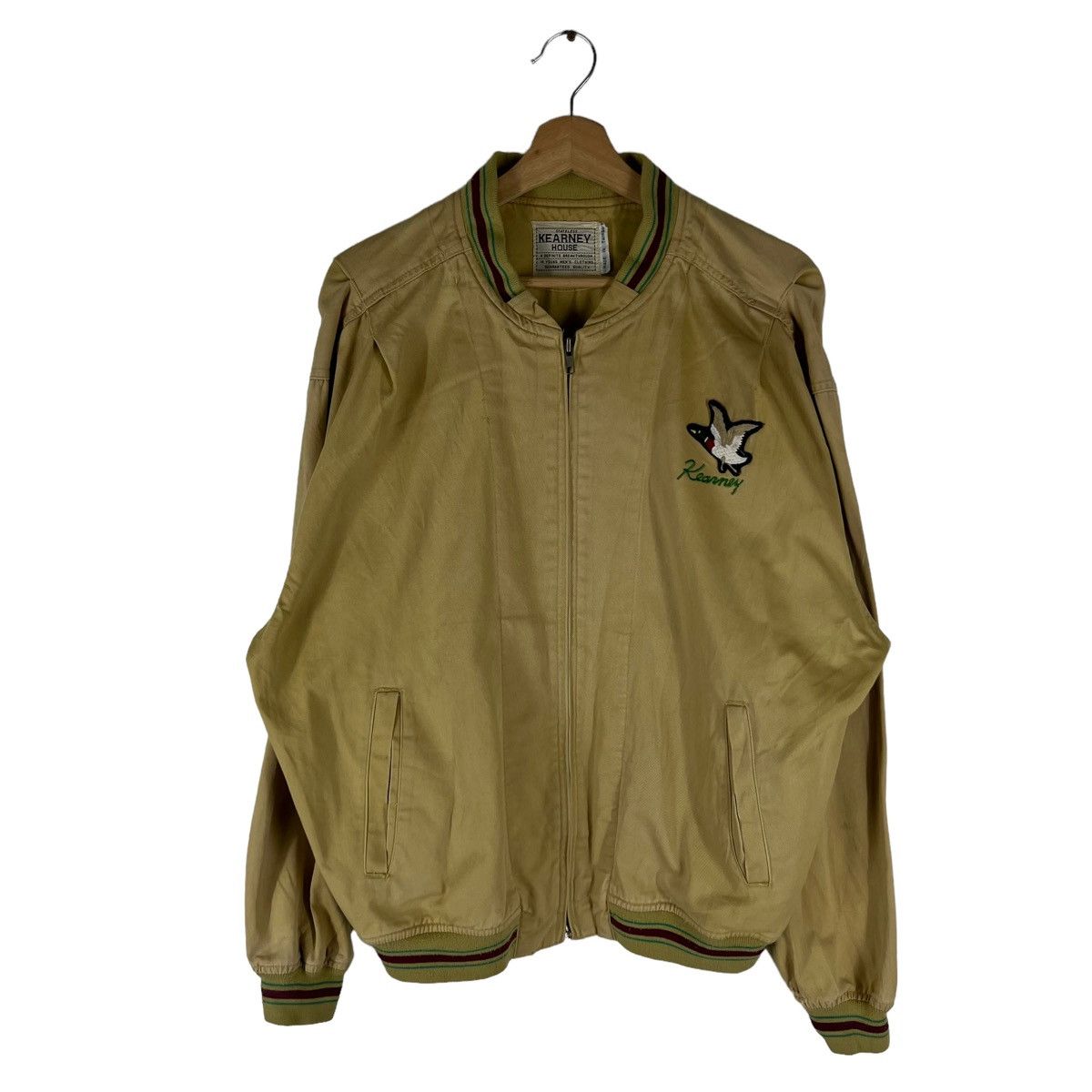 Japanese Brand VINTAGE BOMBER JACKET KEARNY HOUSE BIG LOGO ISSEY MIYAKE Size US M / EU 48-50 / 2 - 1 Thumbnail