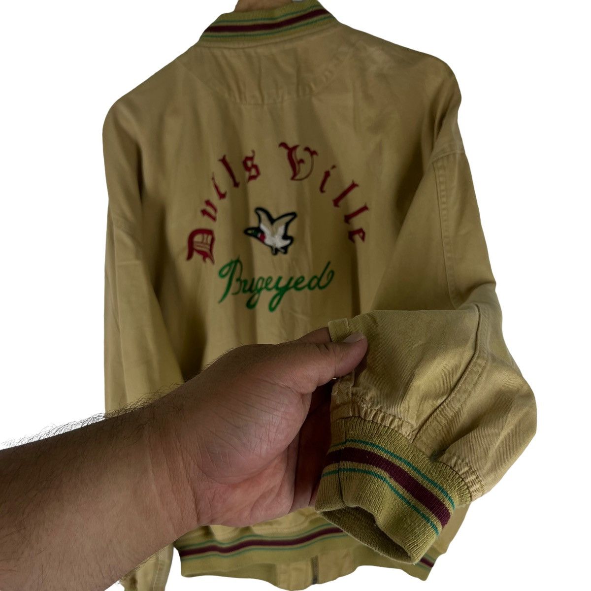 Japanese Brand VINTAGE BOMBER JACKET KEARNY HOUSE BIG LOGO ISSEY MIYAKE Size US M / EU 48-50 / 2 - 5 Thumbnail