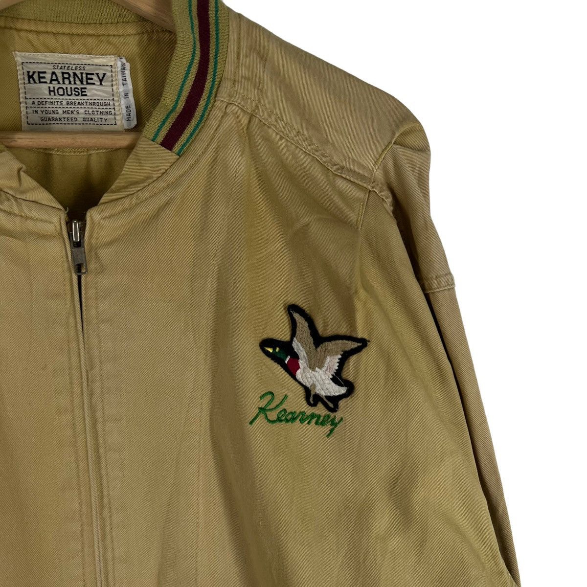 Japanese Brand VINTAGE BOMBER JACKET KEARNY HOUSE BIG LOGO ISSEY MIYAKE Size US M / EU 48-50 / 2 - 6 Thumbnail