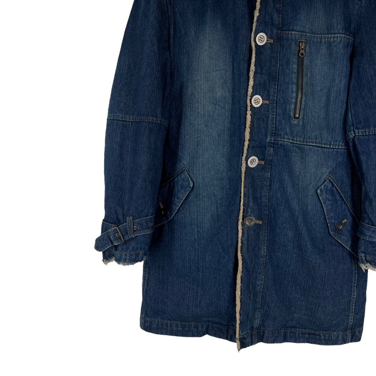 PPFM VINTAGE WORK DENIM JACKET PPFM JAPAN MINK FUR COLLAR Size US M / EU 48-50 / 2 - 5 Thumbnail