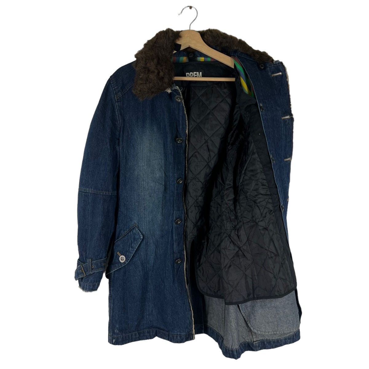 PPFM VINTAGE WORK DENIM JACKET PPFM JAPAN MINK FUR COLLAR Size US M / EU 48-50 / 2 - 6 Thumbnail