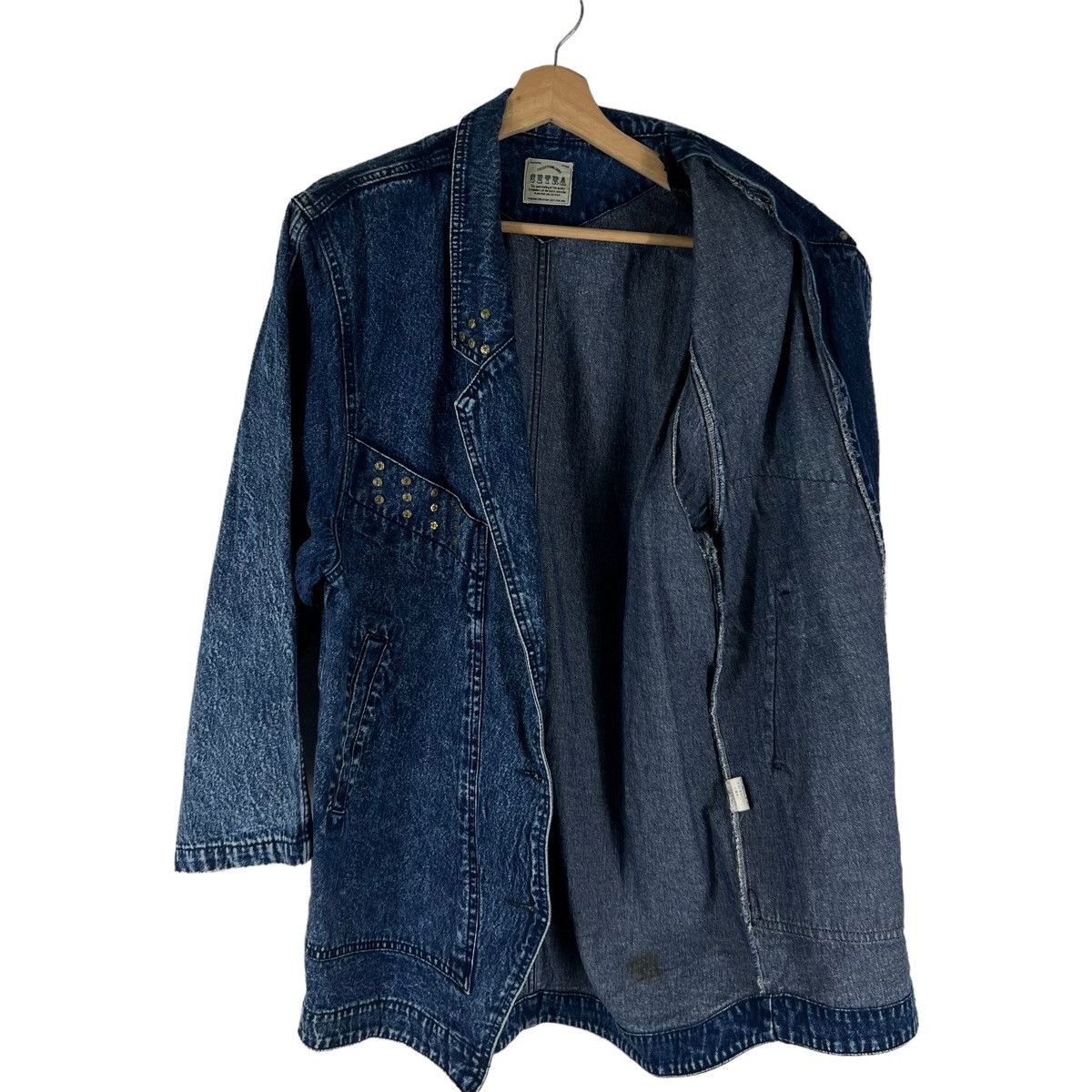 Japanese Brand VINTAGE CHORE WORK DENIM JACKET CETRA INSPIRED ISSEY MIYAKE Size US M / EU 48-50 / 2 - 6 Thumbnail