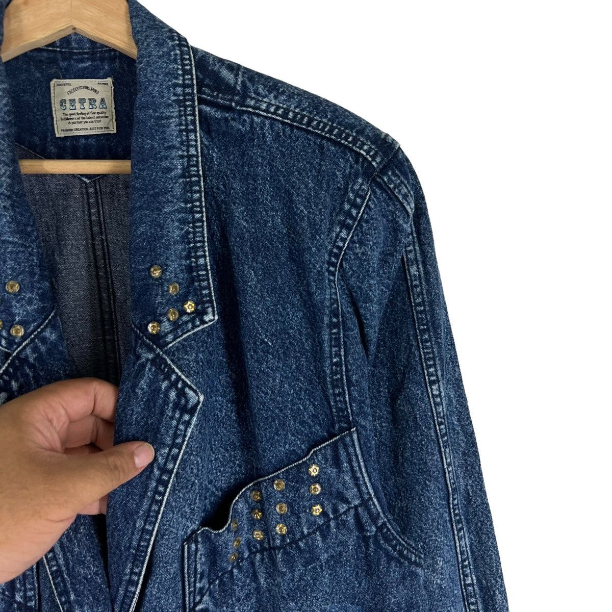Japanese Brand VINTAGE CHORE WORK DENIM JACKET CETRA INSPIRED ISSEY MIYAKE Size US M / EU 48-50 / 2 - 7 Thumbnail