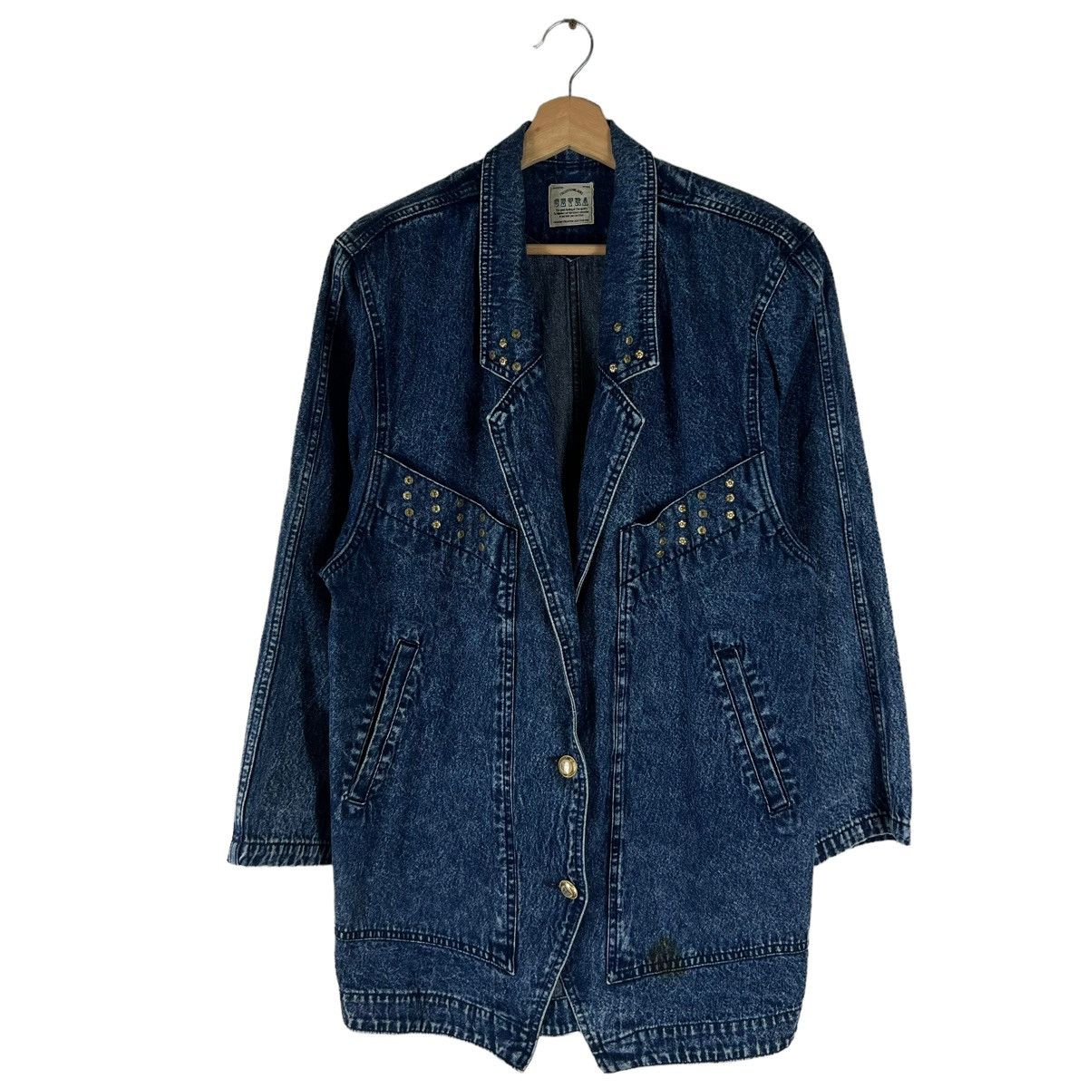 Japanese Brand VINTAGE CHORE WORK DENIM JACKET CETRA INSPIRED ISSEY MIYAKE Size US M / EU 48-50 / 2 - 1 Thumbnail
