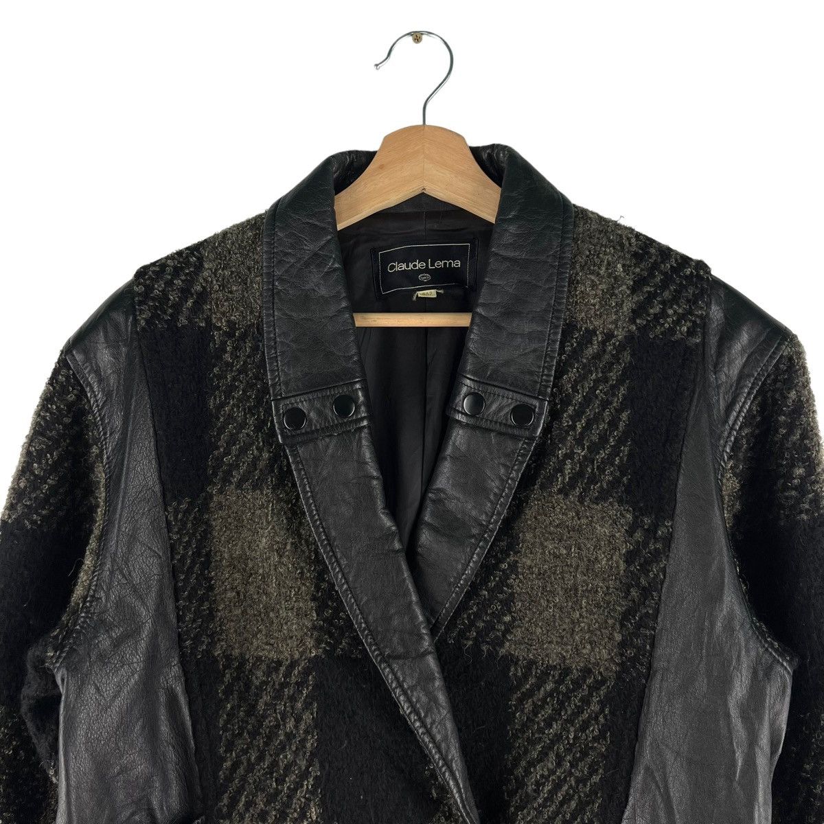 Japanese Brand VINTAGE DOUBLE BREAST WOOL BOMBER JACKET CLAUDE LEMA JAPAN Size US M / EU 48-50 / 2 - 2 Thumbnail