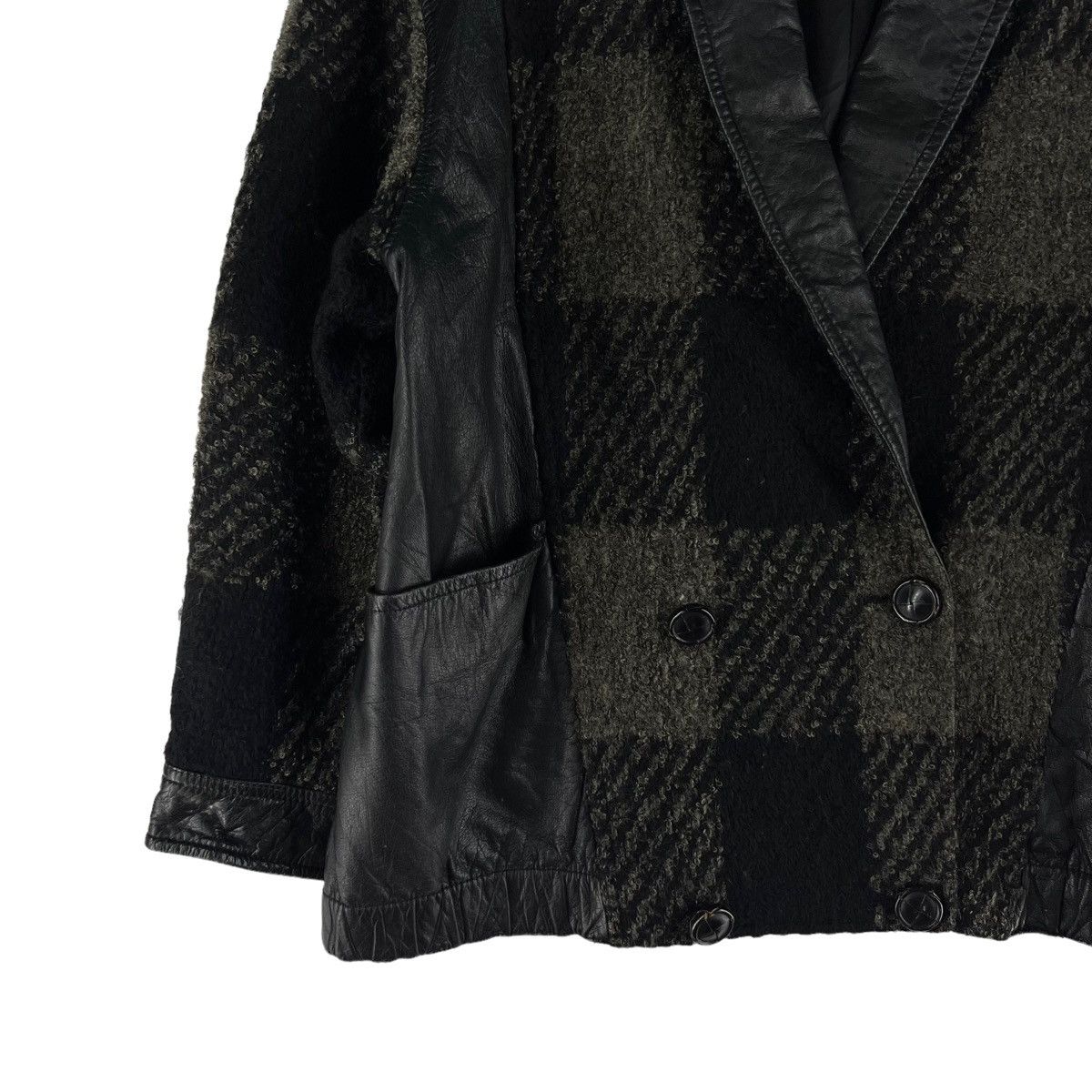 Japanese Brand VINTAGE DOUBLE BREAST WOOL BOMBER JACKET CLAUDE LEMA JAPAN Size US M / EU 48-50 / 2 - 3 Thumbnail