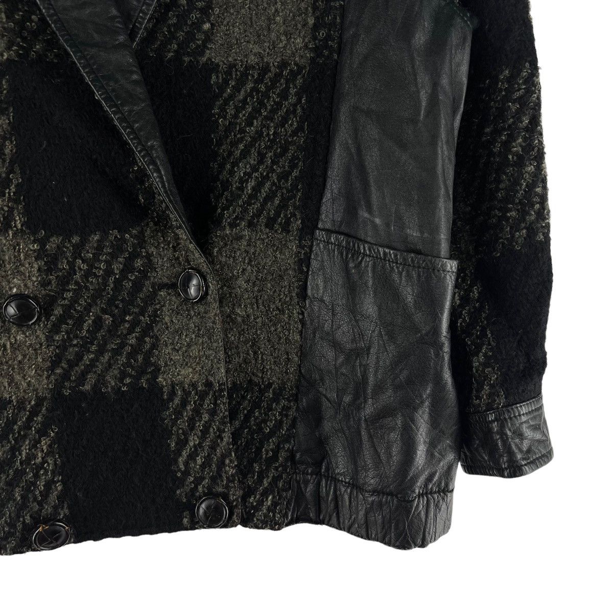 Japanese Brand VINTAGE DOUBLE BREAST WOOL BOMBER JACKET CLAUDE LEMA JAPAN Size US M / EU 48-50 / 2 - 6 Thumbnail
