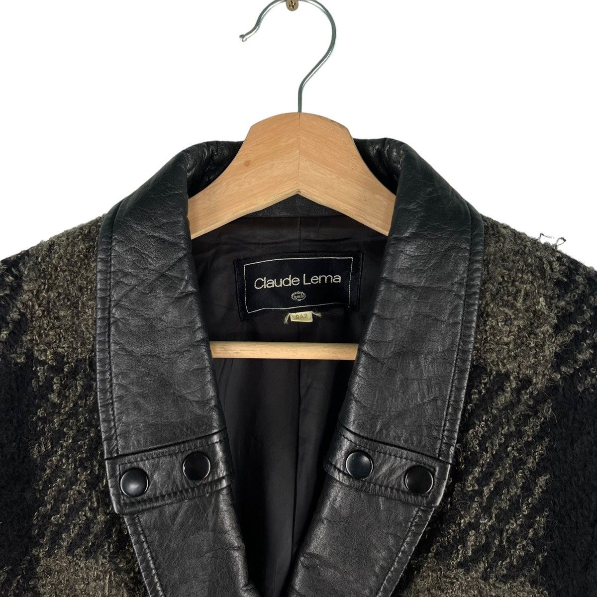 Japanese Brand VINTAGE DOUBLE BREAST WOOL BOMBER JACKET CLAUDE LEMA JAPAN Size US M / EU 48-50 / 2 - 5 Thumbnail
