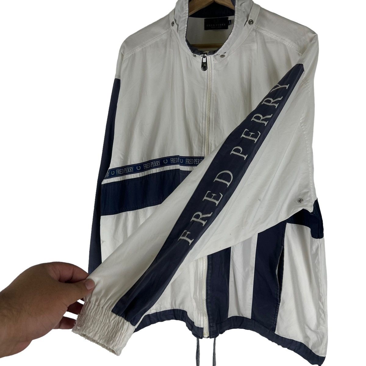 Fred Perry VINTAGE FRED PERRY SIDE TAPE JACKET JAPAN Size US L / EU 52-54 / 3 - 6 Thumbnail