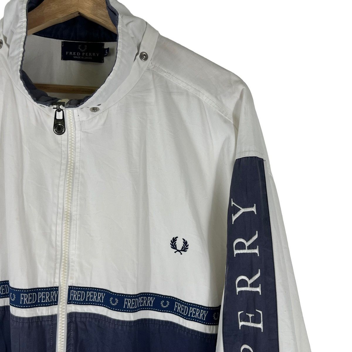 Fred Perry VINTAGE FRED PERRY SIDE TAPE JACKET JAPAN Size US L / EU 52-54 / 3 - 5 Thumbnail