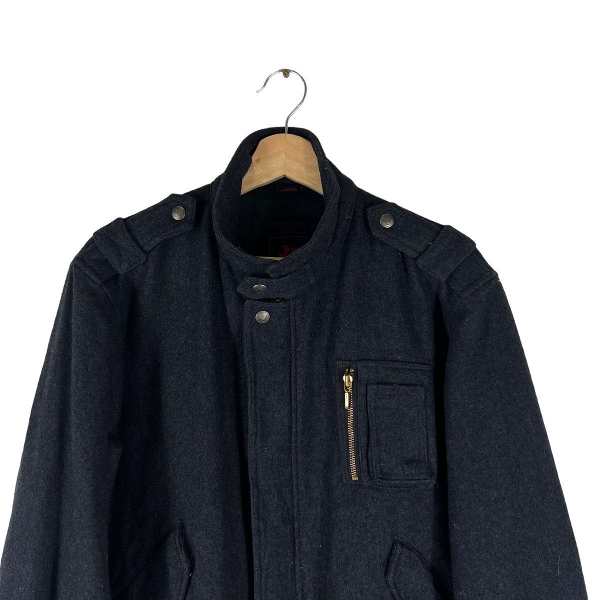 Japanese Brand VINTAGE WOOL JACKET JC WORLD RIOT RIOT DESIGN Size US M / EU 48-50 / 2 - 4 Thumbnail