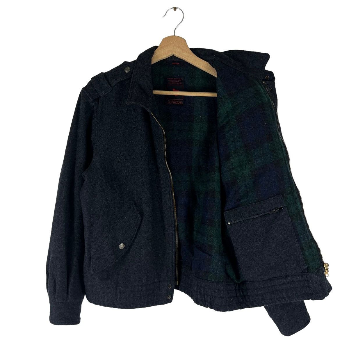 Japanese Brand VINTAGE WOOL JACKET JC WORLD RIOT RIOT DESIGN Size US M / EU 48-50 / 2 - 11 Thumbnail