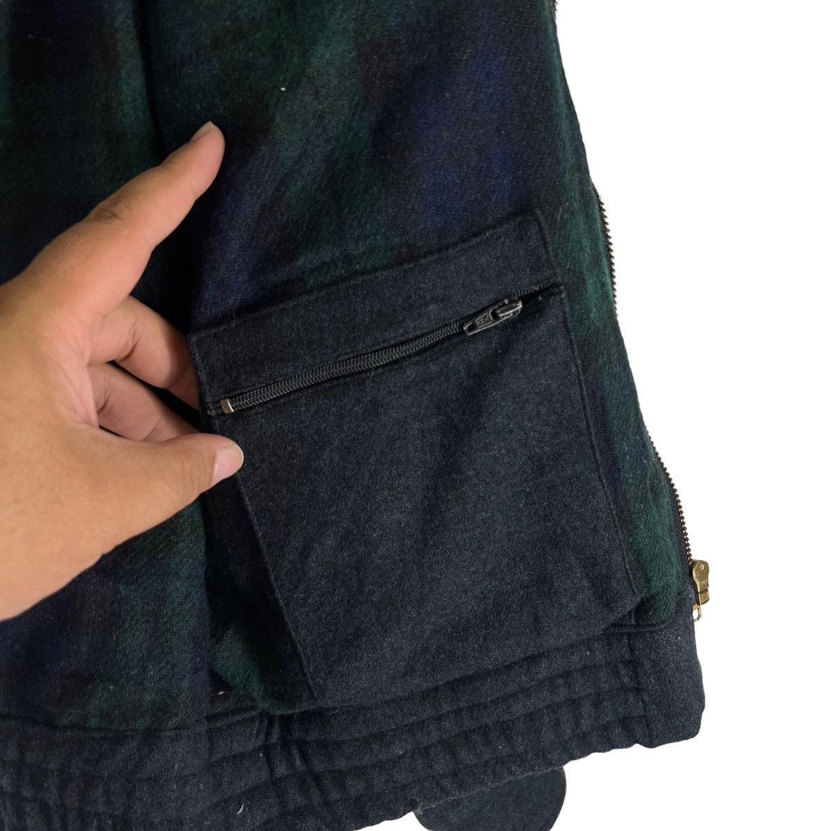 Japanese Brand VINTAGE WOOL JACKET JC WORLD RIOT RIOT DESIGN Size US M / EU 48-50 / 2 - 12 Thumbnail