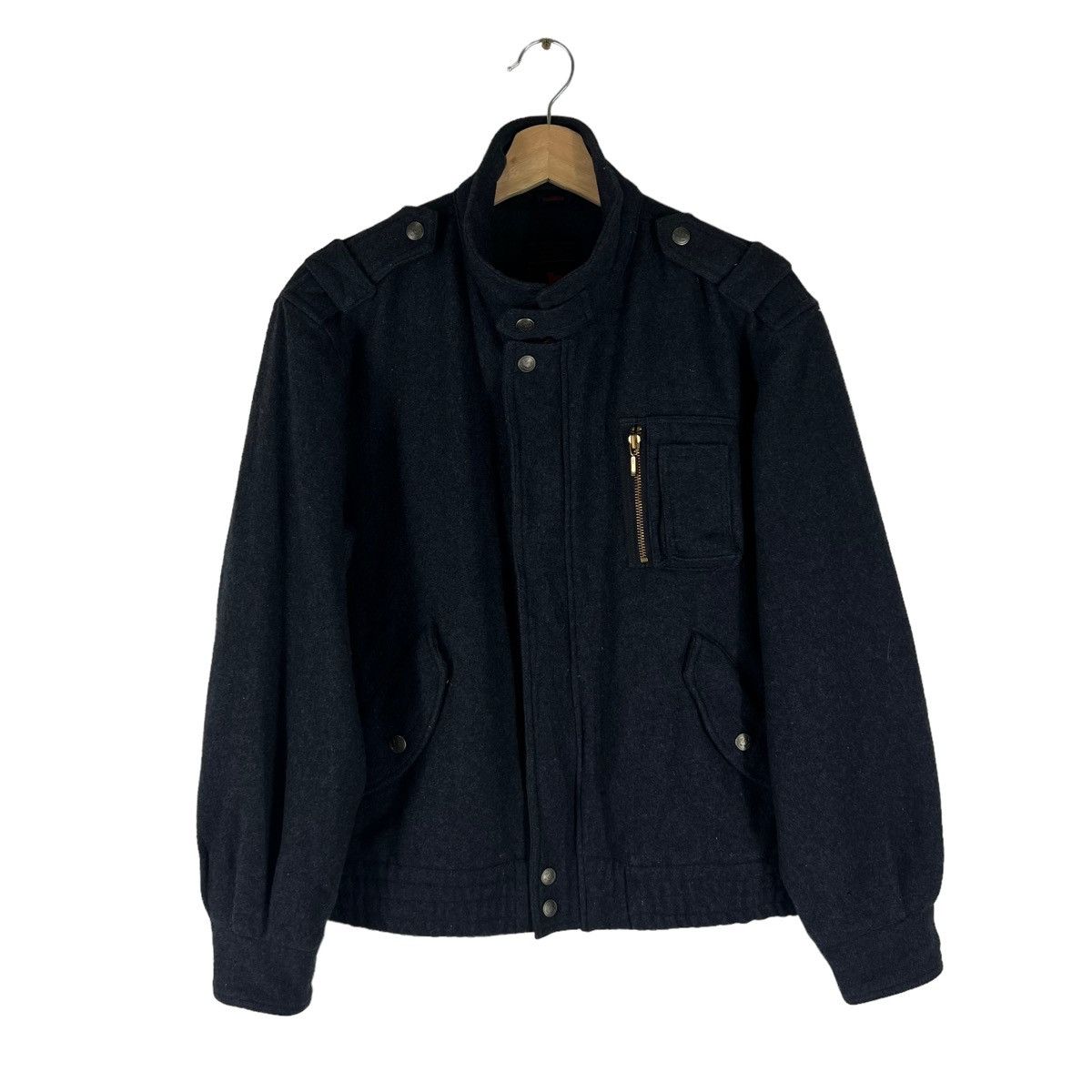 Japanese Brand VINTAGE WOOL JACKET JC WORLD RIOT RIOT DESIGN Size US M / EU 48-50 / 2 - 1 Thumbnail
