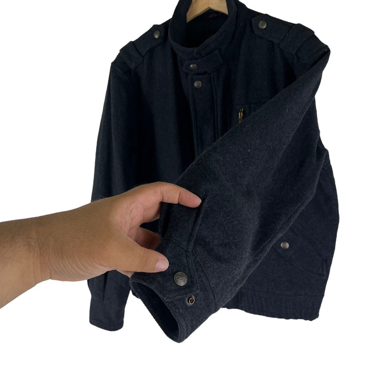 Japanese Brand VINTAGE WOOL JACKET JC WORLD RIOT RIOT DESIGN Size US M / EU 48-50 / 2 - 2 Thumbnail