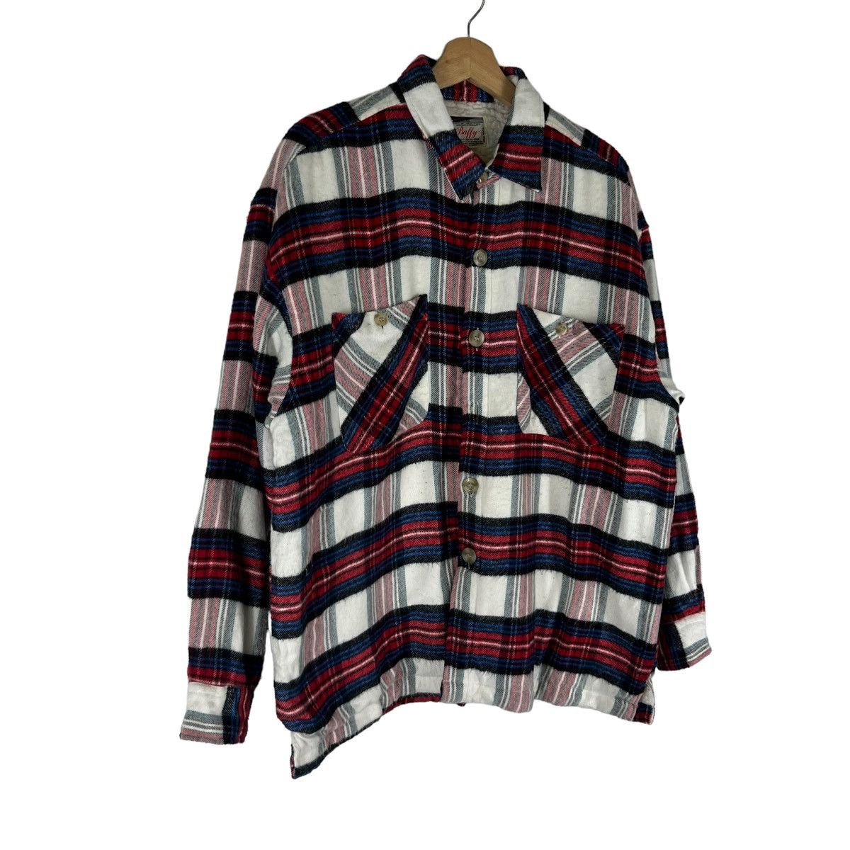 Flannel VINTAGE FLANNEL JACKET BAFFY JAPAN MADE TARTAN DESIGN Size US L / EU 52-54 / 3 - 2 Thumbnail