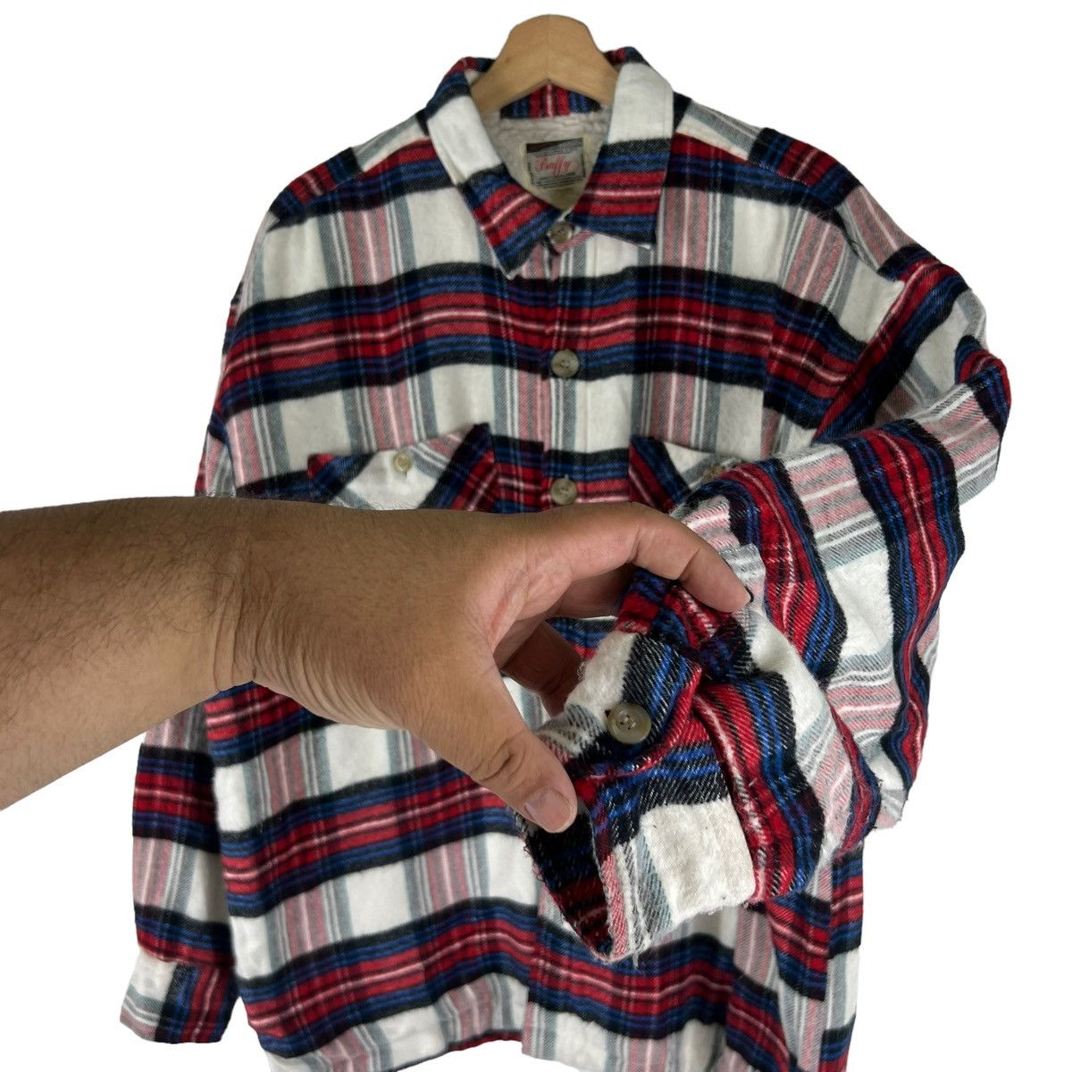 Flannel VINTAGE FLANNEL JACKET BAFFY JAPAN MADE TARTAN DESIGN Size US L / EU 52-54 / 3 - 6 Thumbnail