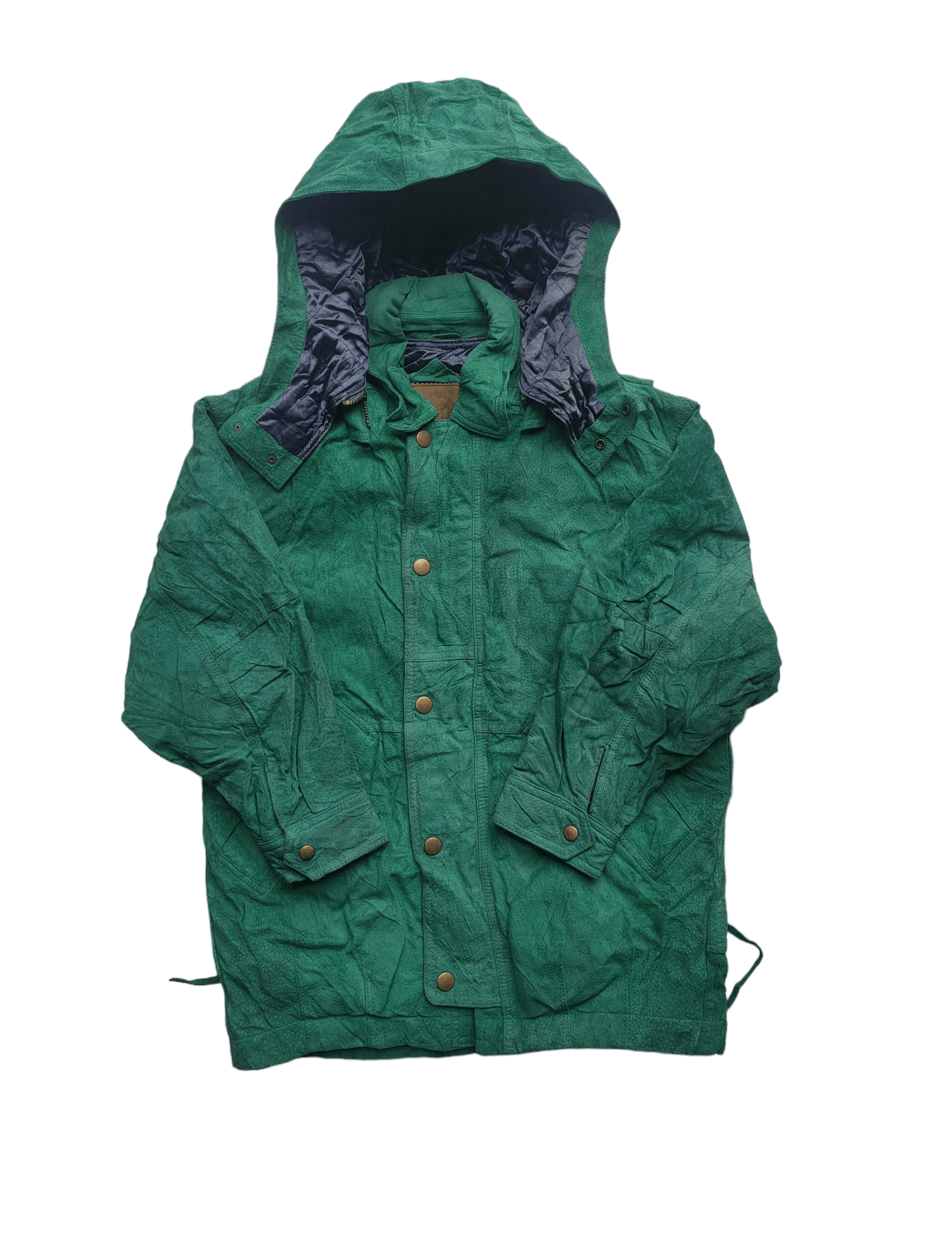 vintage HAI SPORTING GEAR leather suede jacket hoodie