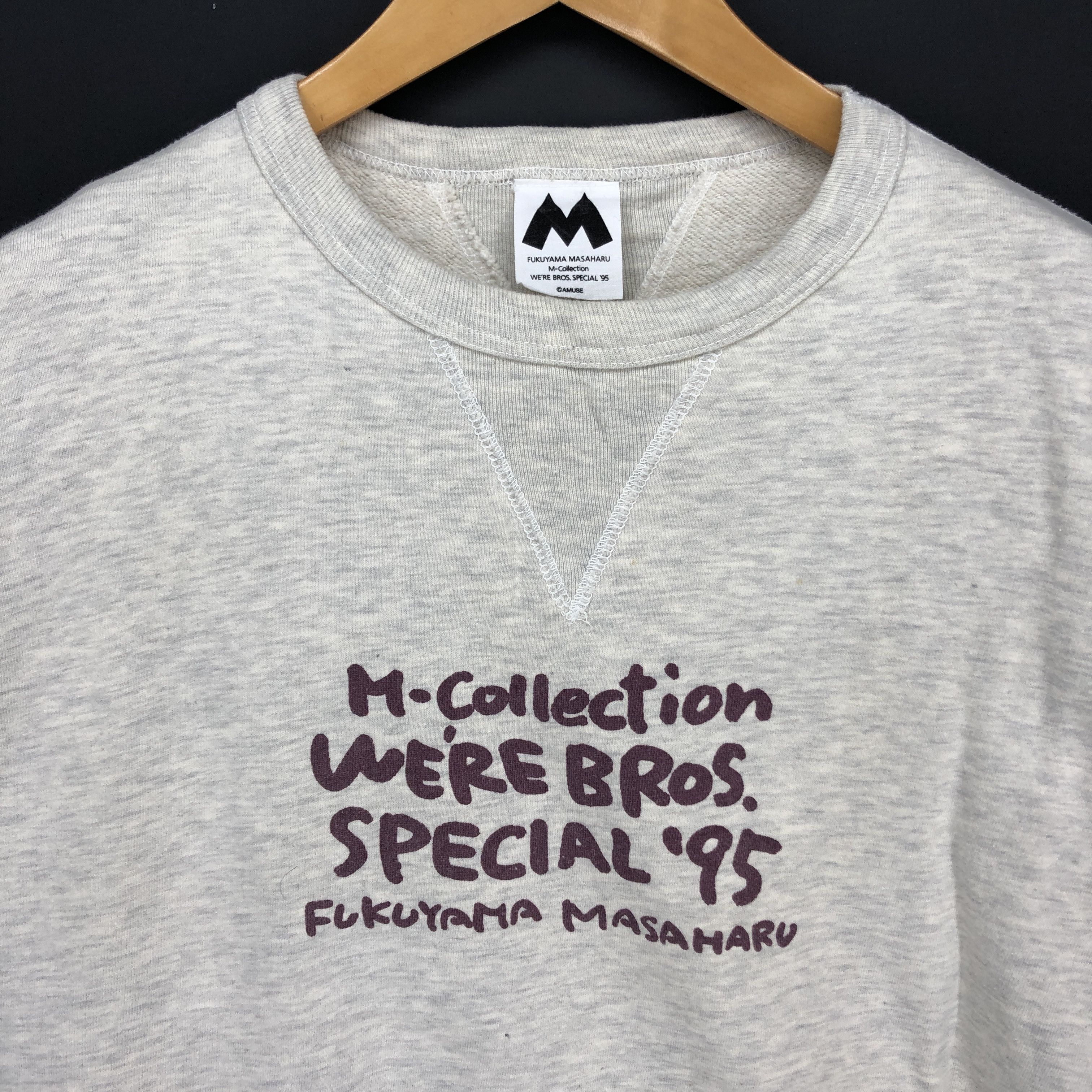 Japanese Brand M COLLECTION ‘95 by Fukuyama Crew Neck Sweatshirt #1002-34 Size US L / EU 52-54 / 3 - 2 Thumbnail