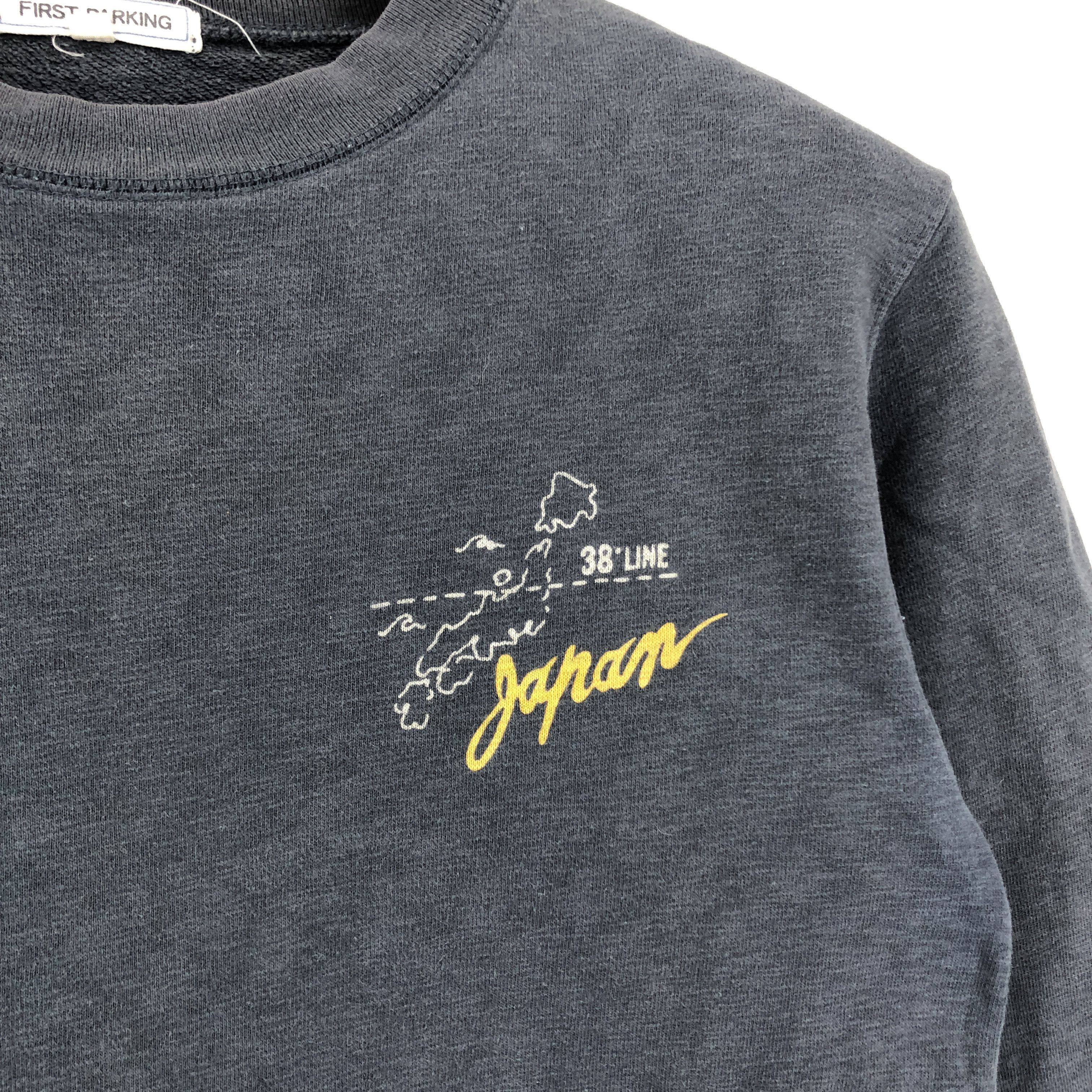 Japanese Brand JAPAN MAP Crew Neck Sweatshirt #1921-61 Size US XS / EU 42 / 0 - 4 Thumbnail