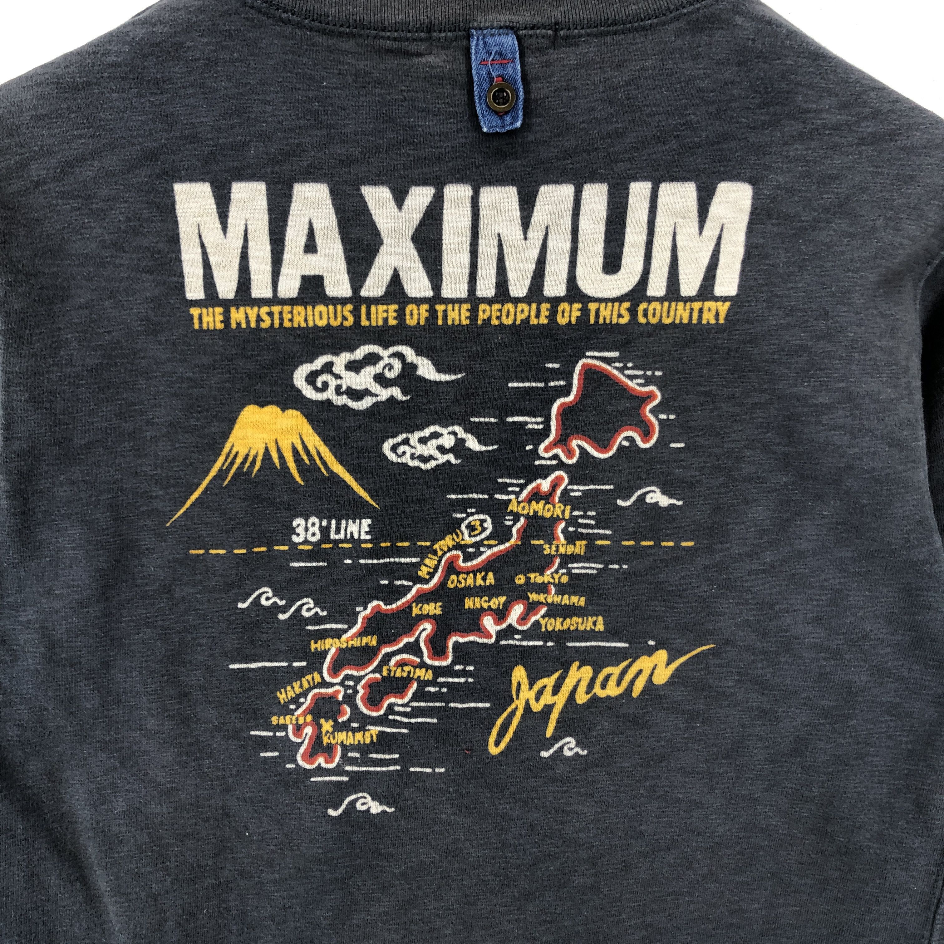 Japanese Brand JAPAN MAP Crew Neck Sweatshirt #1921-61 Size US XS / EU 42 / 0 - 2 Thumbnail