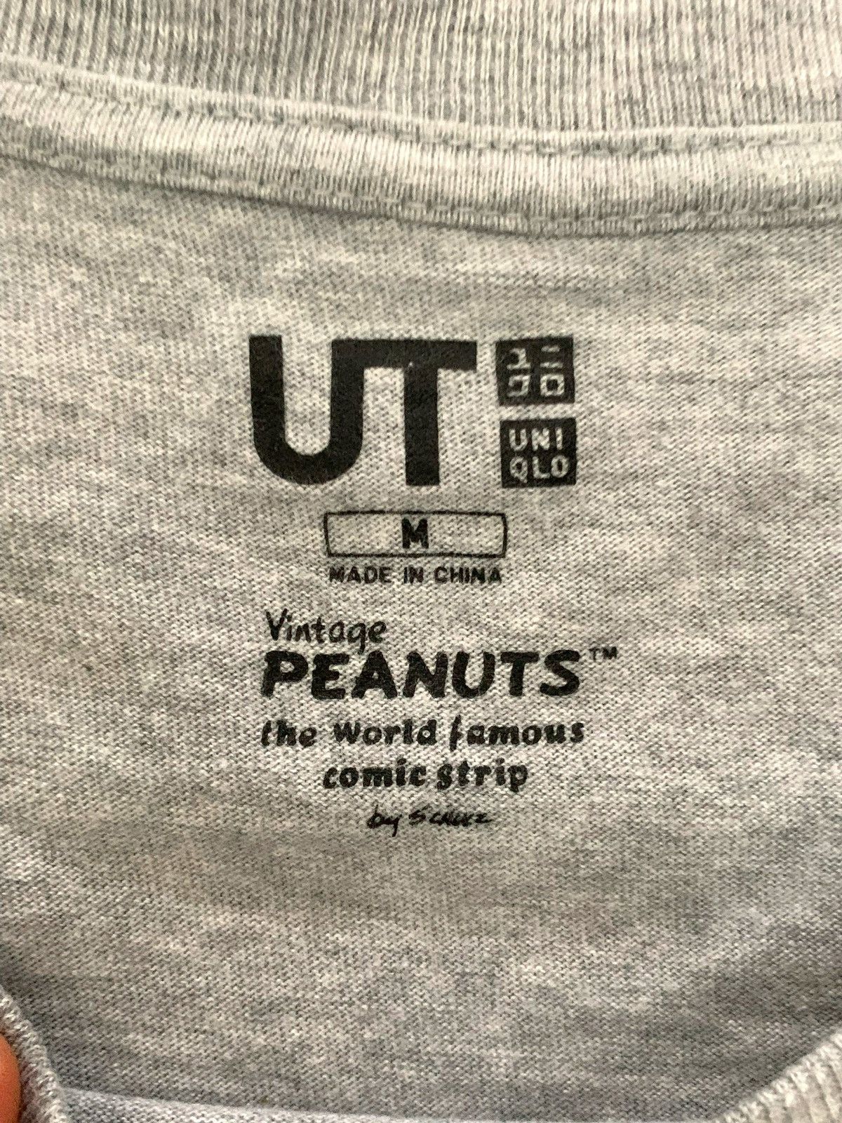 Peanuts × Uniqlo Vintage 90s Uniqlo Single Stitch Peanuts Size US M / EU 48-50 / 2 - 7 Thumbnail