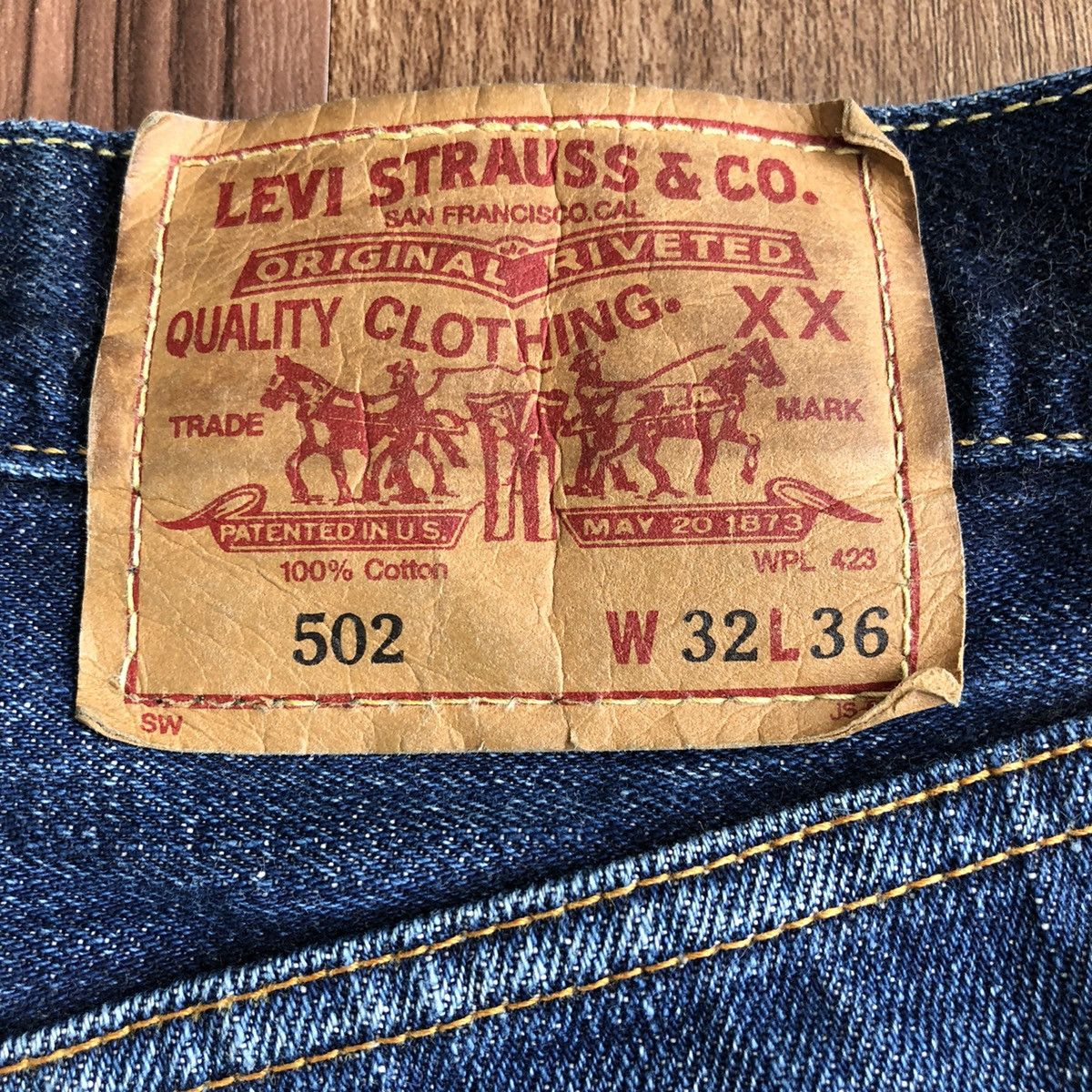Levi's Vintage Clothing Vintage Levis 502 Big E Selvedge Distressed Denim Jeans Size US 32 / EU 48 - 11 Thumbnail