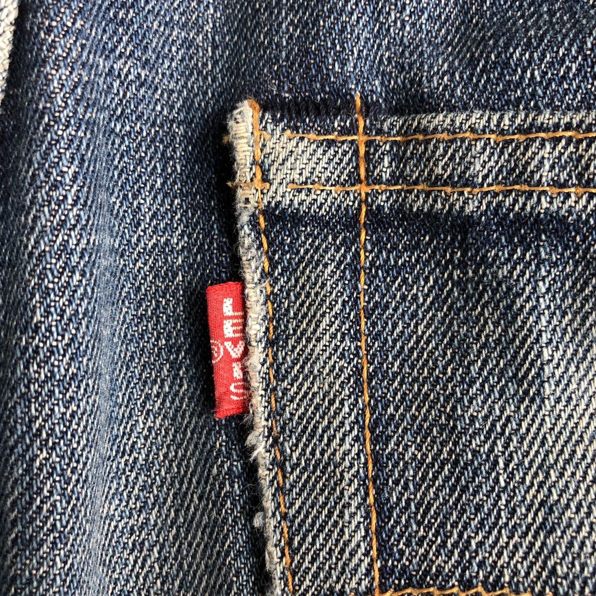 Levi's Vintage Clothing Vintage Levis 502 Big E Selvedge Distressed Denim Jeans Size US 32 / EU 48 - 10 Thumbnail