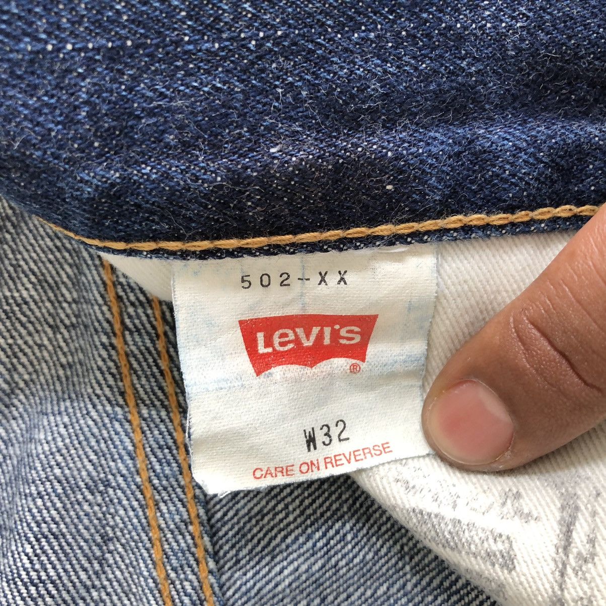 Levi's Vintage Clothing Vintage Levis 502 Big E Selvedge Distressed Denim Jeans Size US 32 / EU 48 - 8 Thumbnail