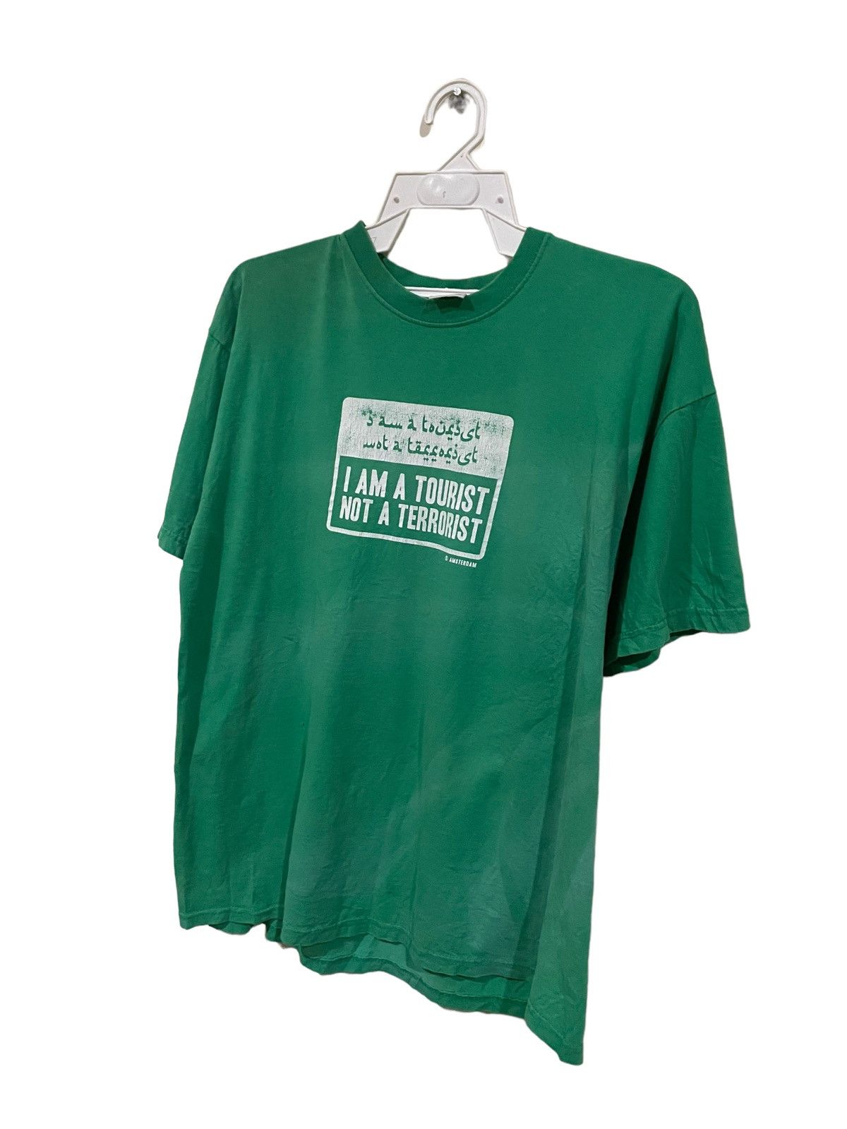 Other Rare🔥Vintage Statement I Am Tourist Not A Terrorist Tee Size US L / EU 52-54 / 3 - 3 Thumbnail