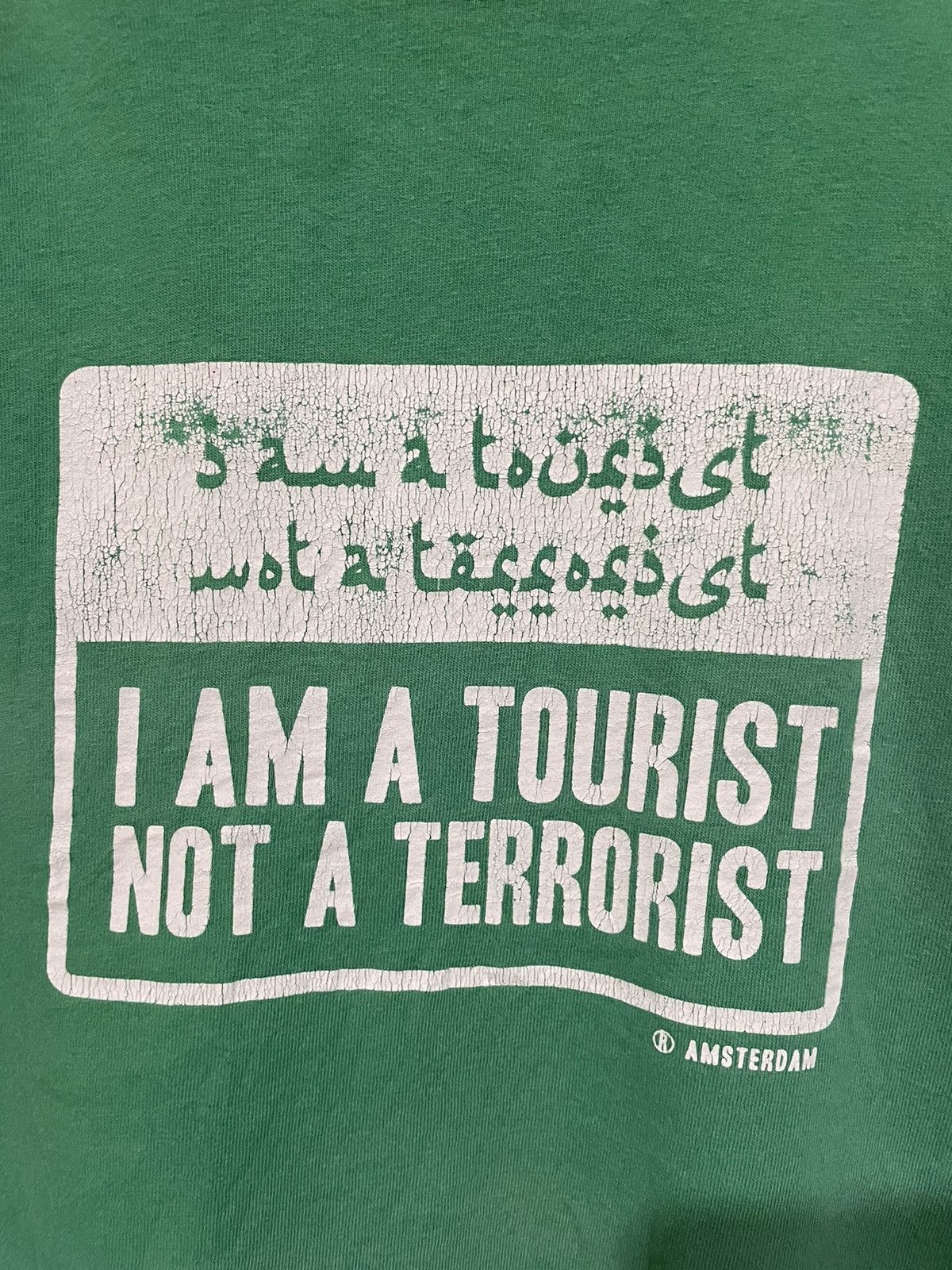Other Rare🔥Vintage Statement I Am Tourist Not A Terrorist Tee Size US L / EU 52-54 / 3 - 4 Thumbnail