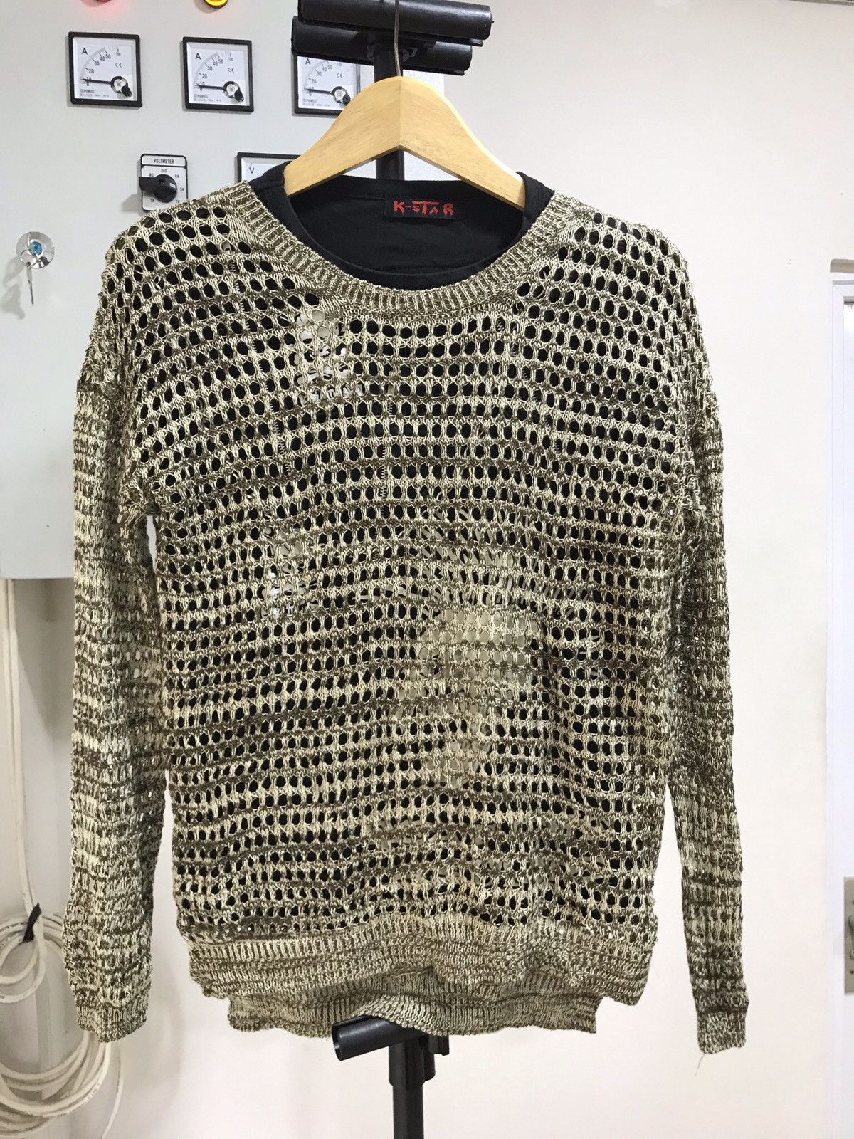 20471120 × If Six Was Nine × Japanese Brand 🔥Forever Y2k🔥 Mesh Top Knit ab.plus Japanese brand Size US M / EU 48-50 / 2 - 6 Thumbnail