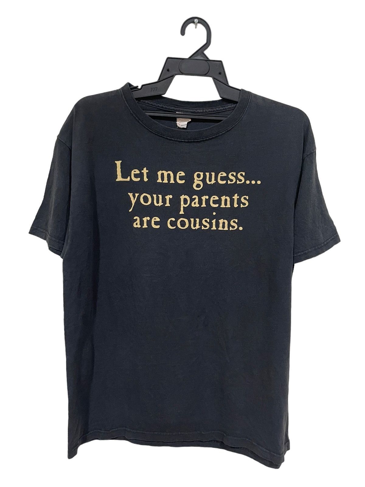 Vintage Rare🔥VTG Statement Let Me Guess Your Parents Are Cousin Tee Size US L / EU 52-54 / 3 - 1 Thumbnail